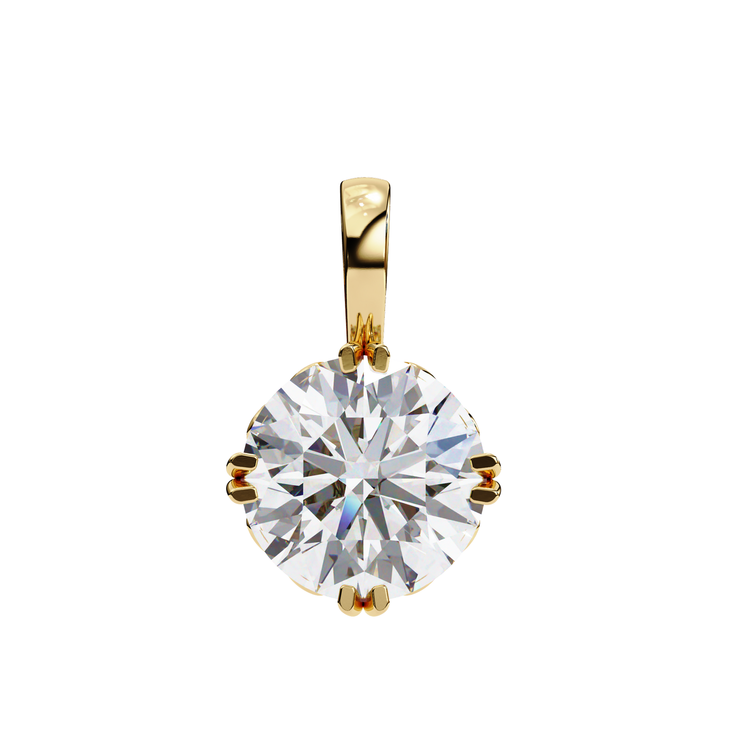 lyra solitaire lab-grown diamond pendant