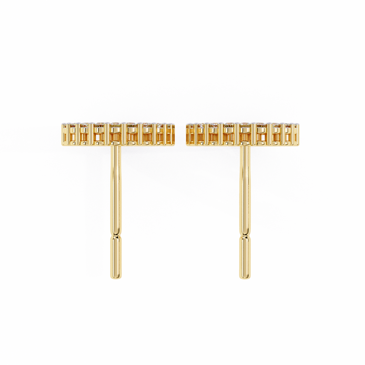 aurora circle lab grown diamond studs