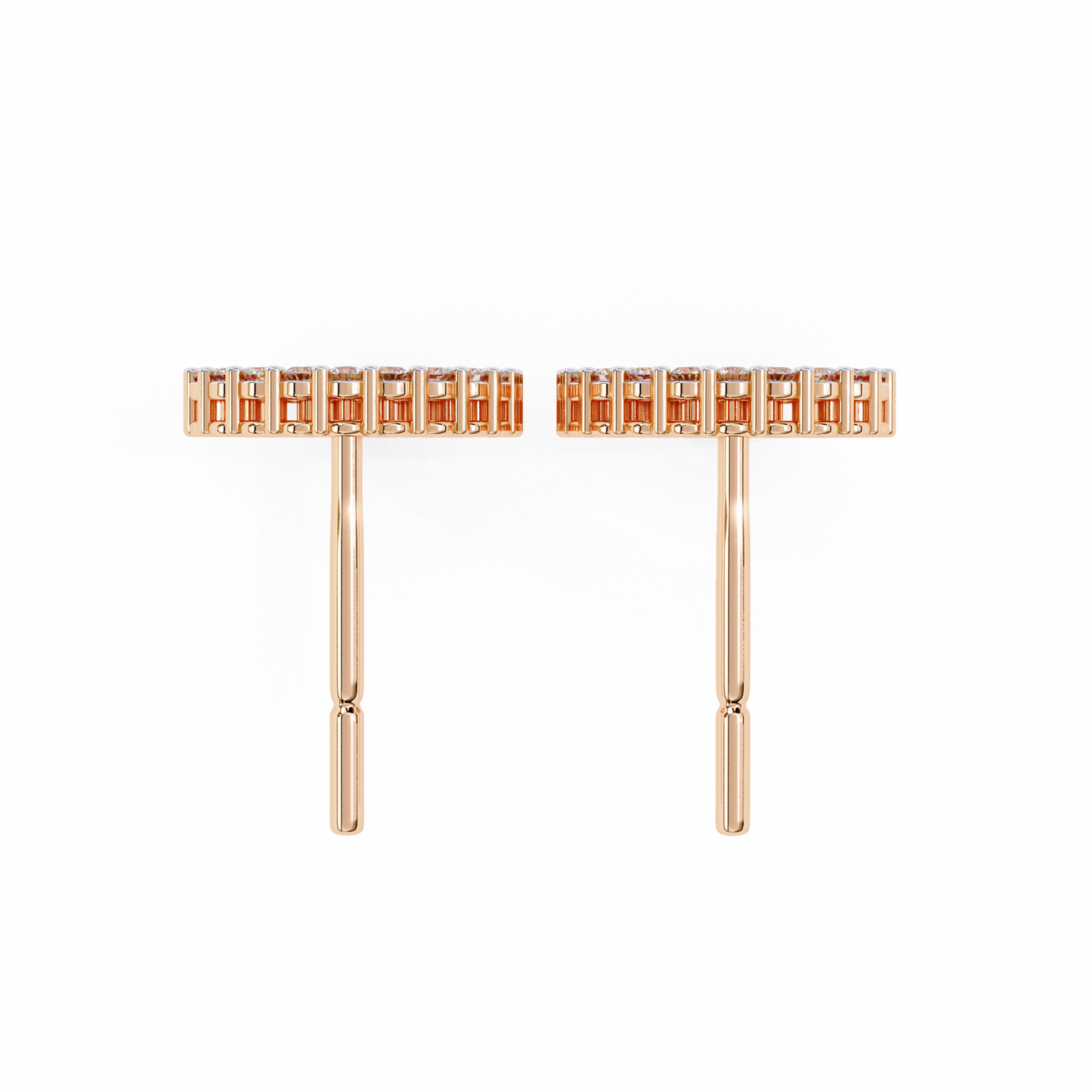 aurora circle lab grown diamond studs