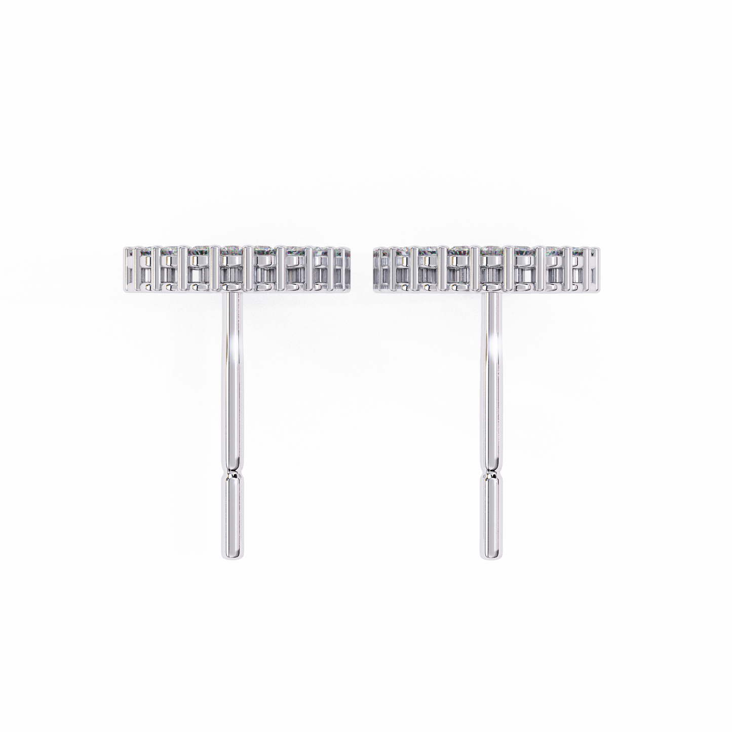 aurora circle lab grown diamond studs