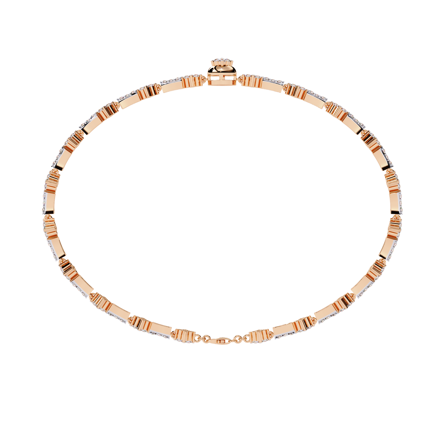 etoile cluster lab grown diamond bracelet