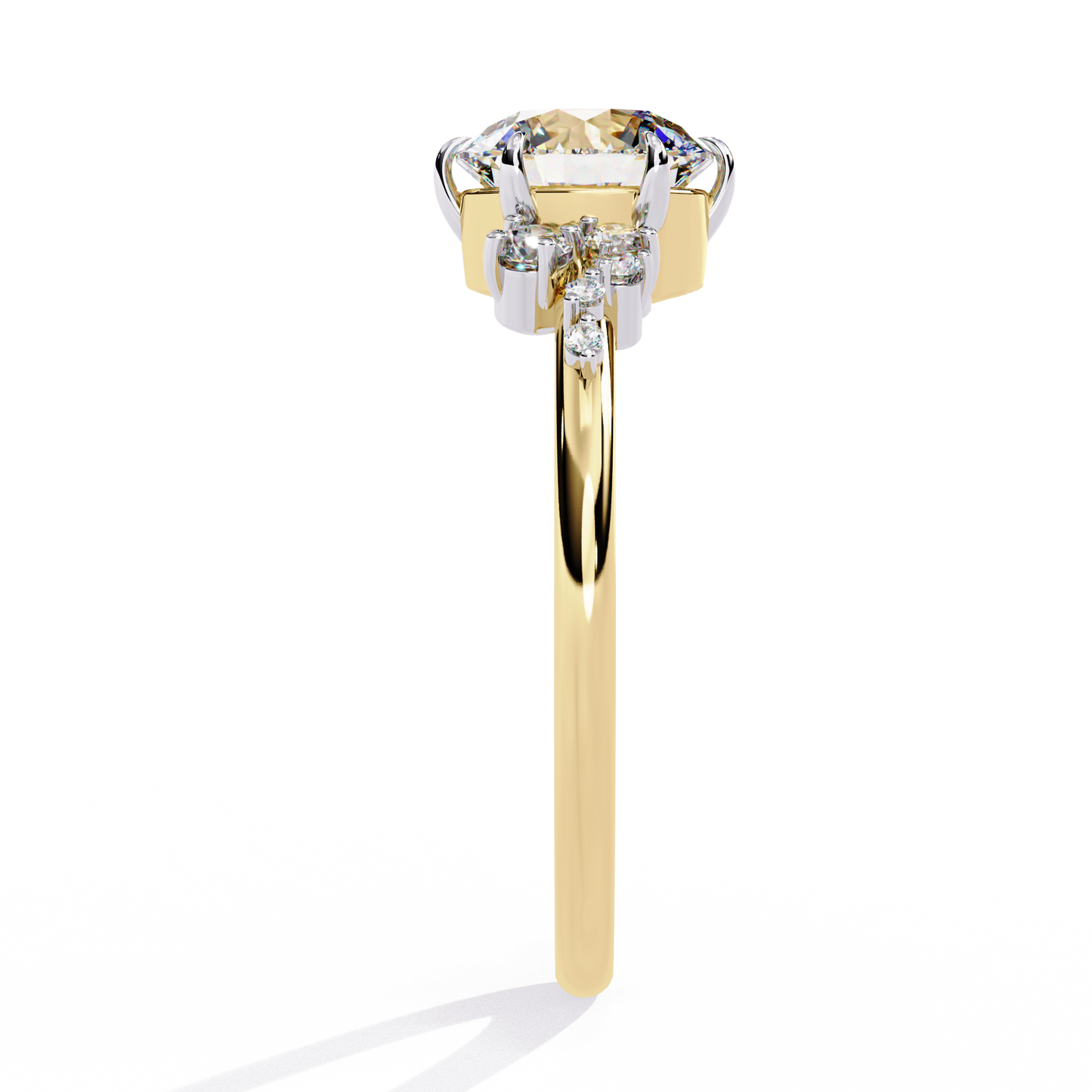 enchanted cluster lab grown diamond ring