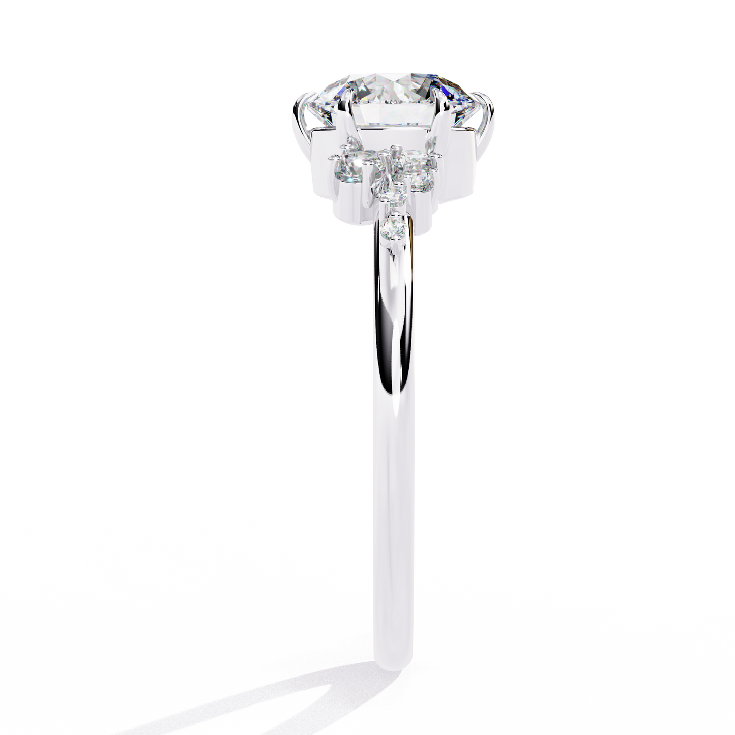 enchanted cluster lab grown diamond ring