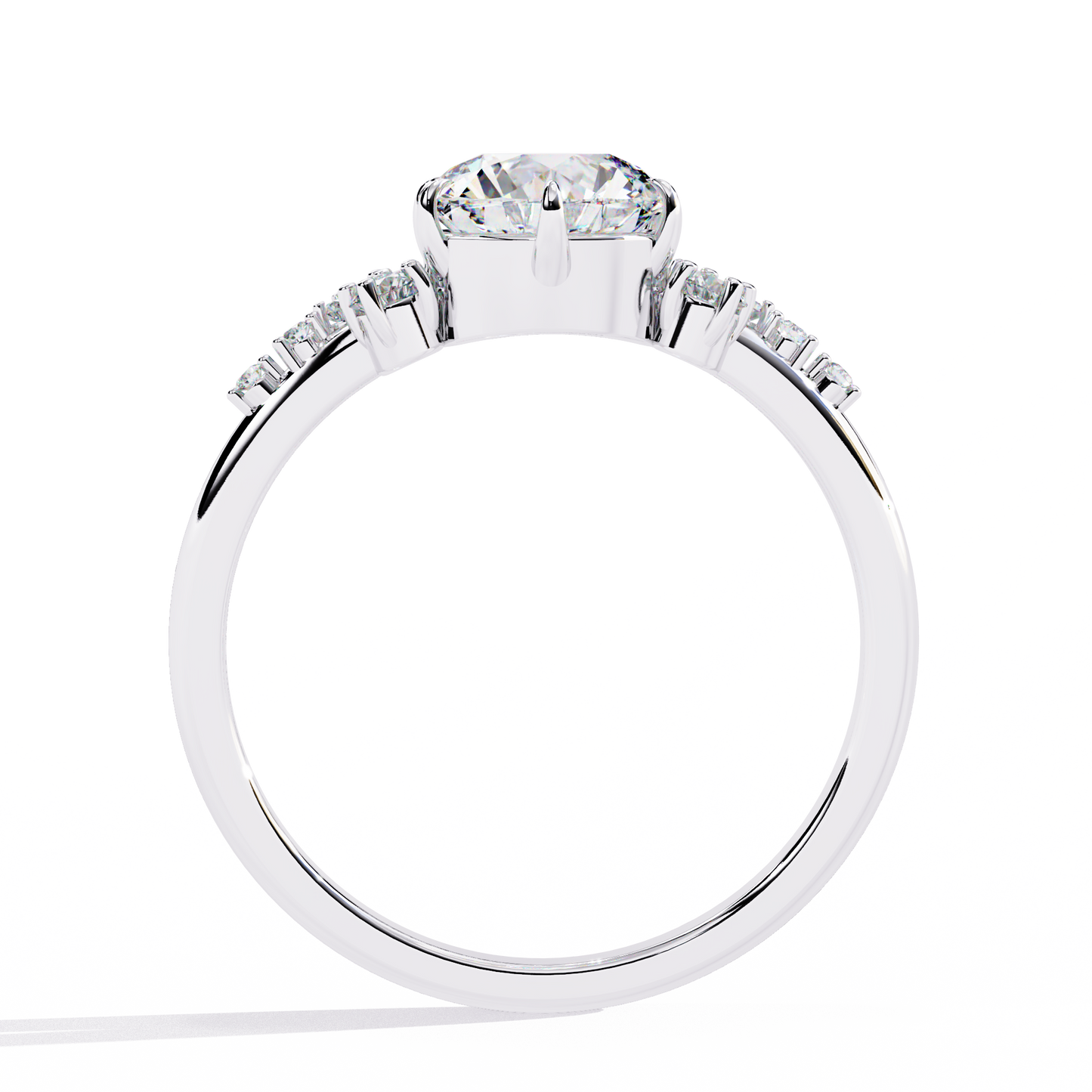 enchanted cluster lab grown diamond ring