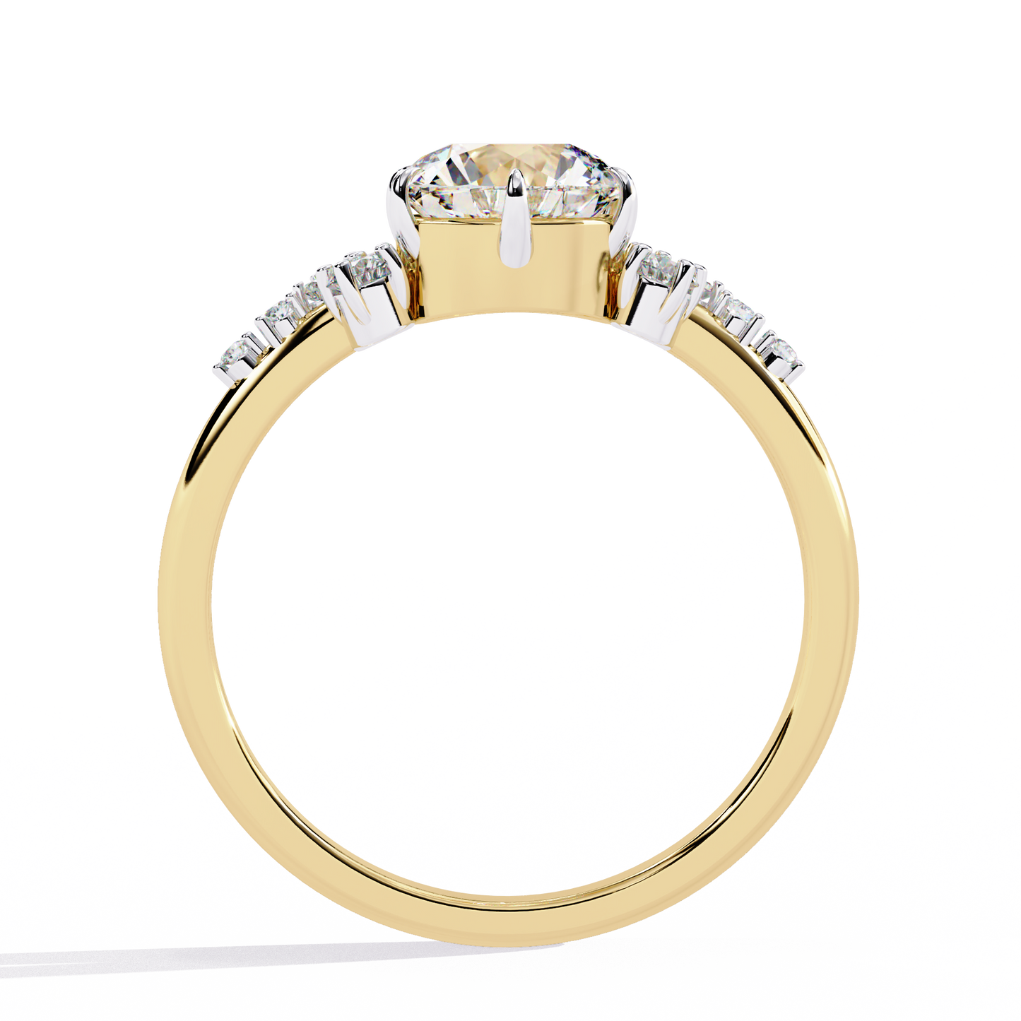 enchanted cluster lab grown diamond ring