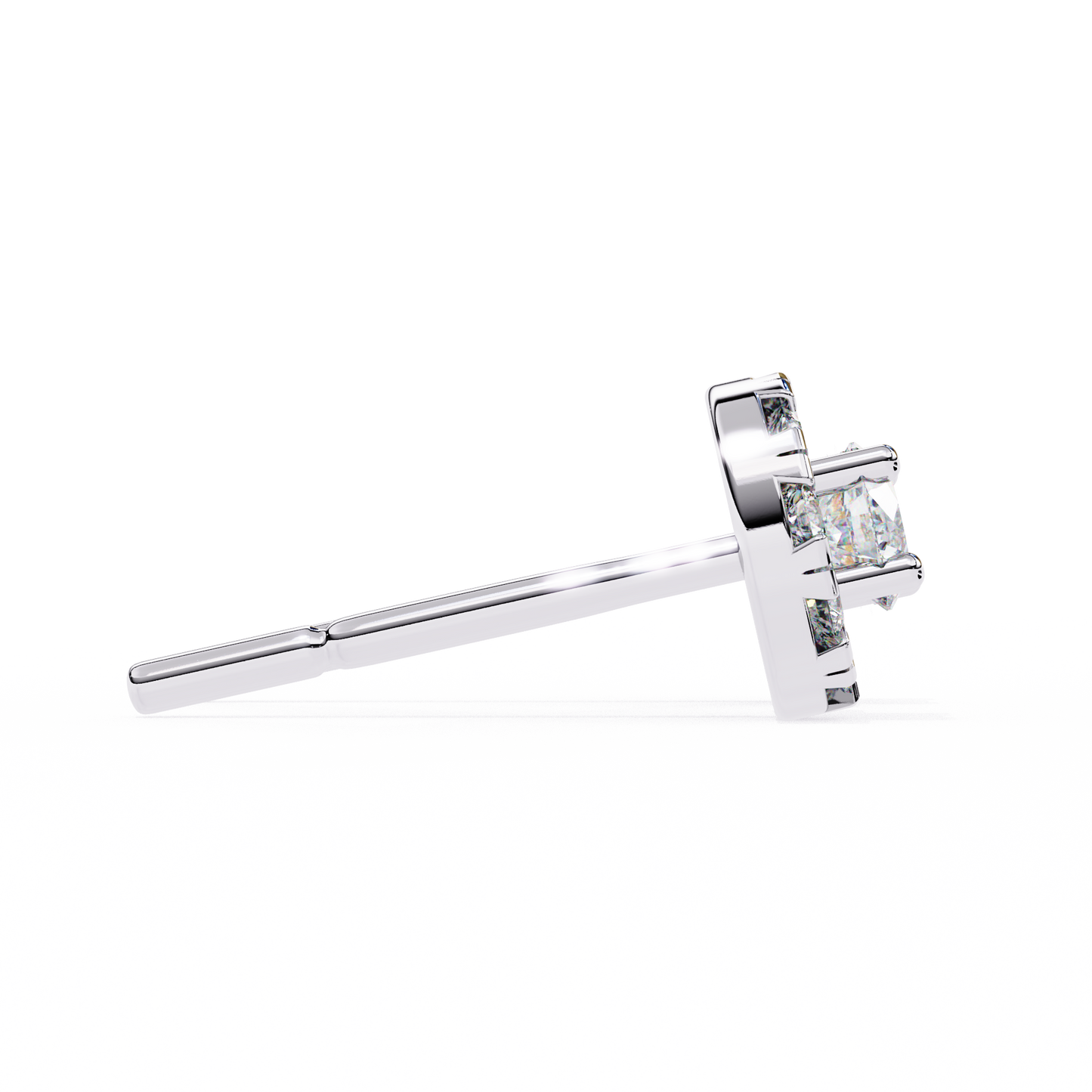 radiant illusion lab grown diamond studs