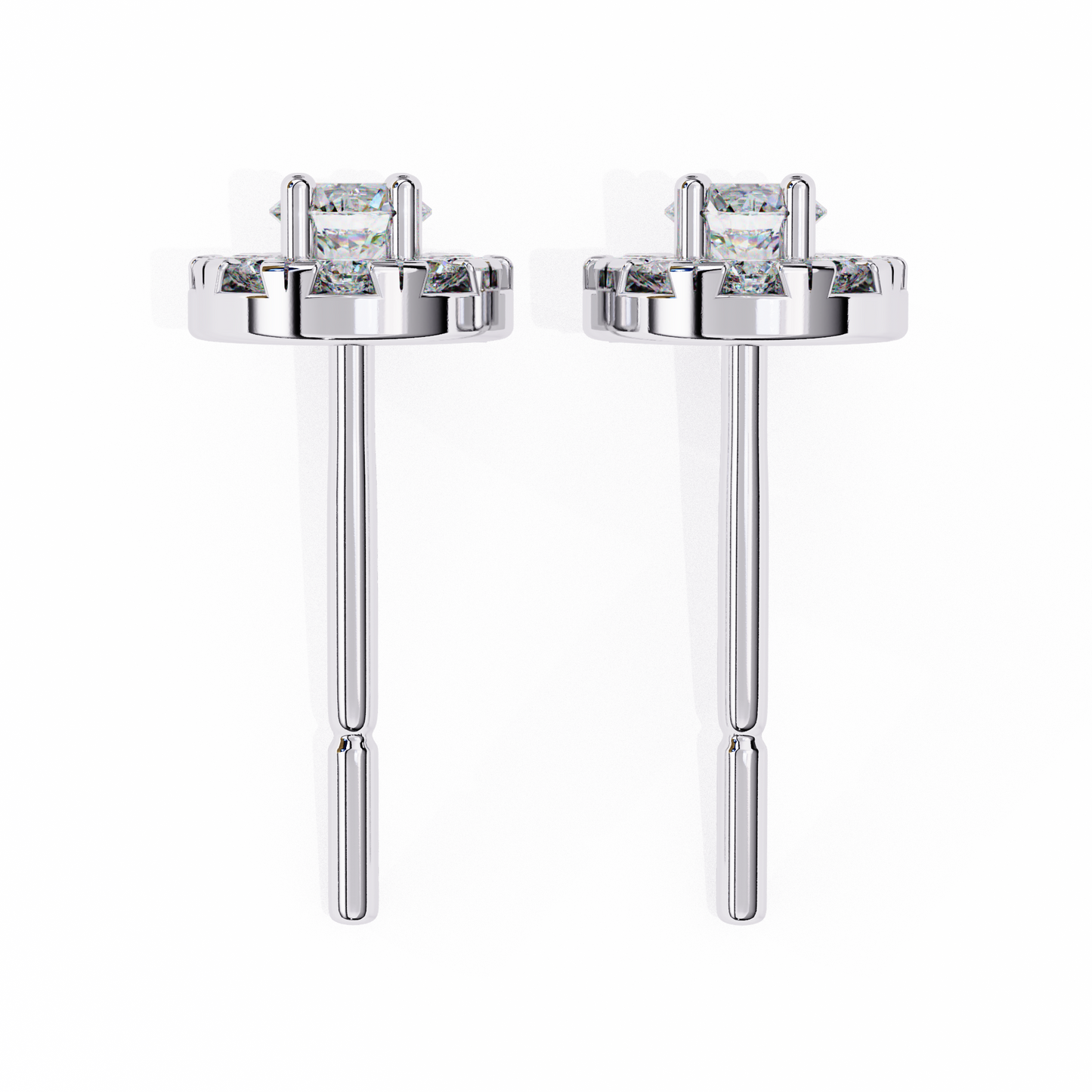 radiant illusion lab grown diamond studs