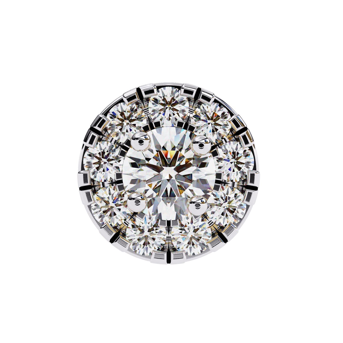 radiant illusion lab grown diamond studs