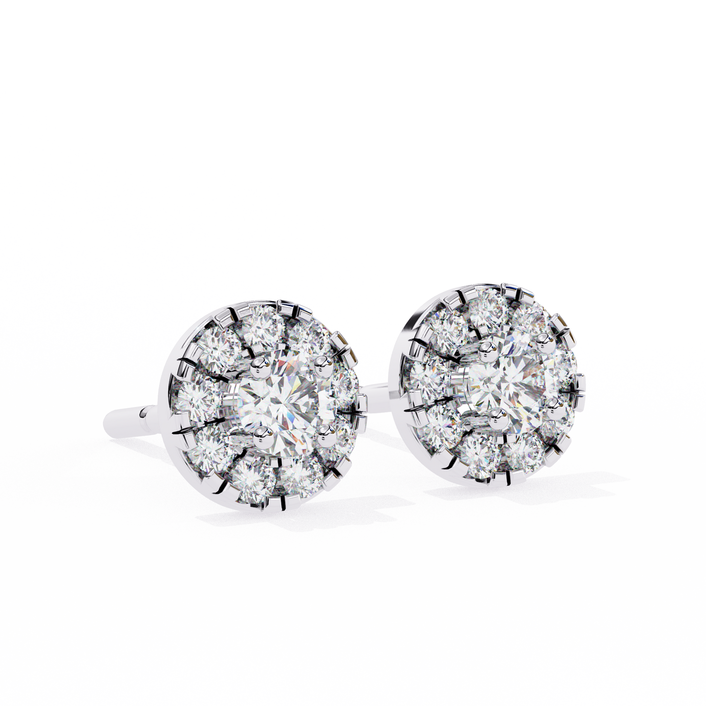 radiant illusion lab grown diamond studs