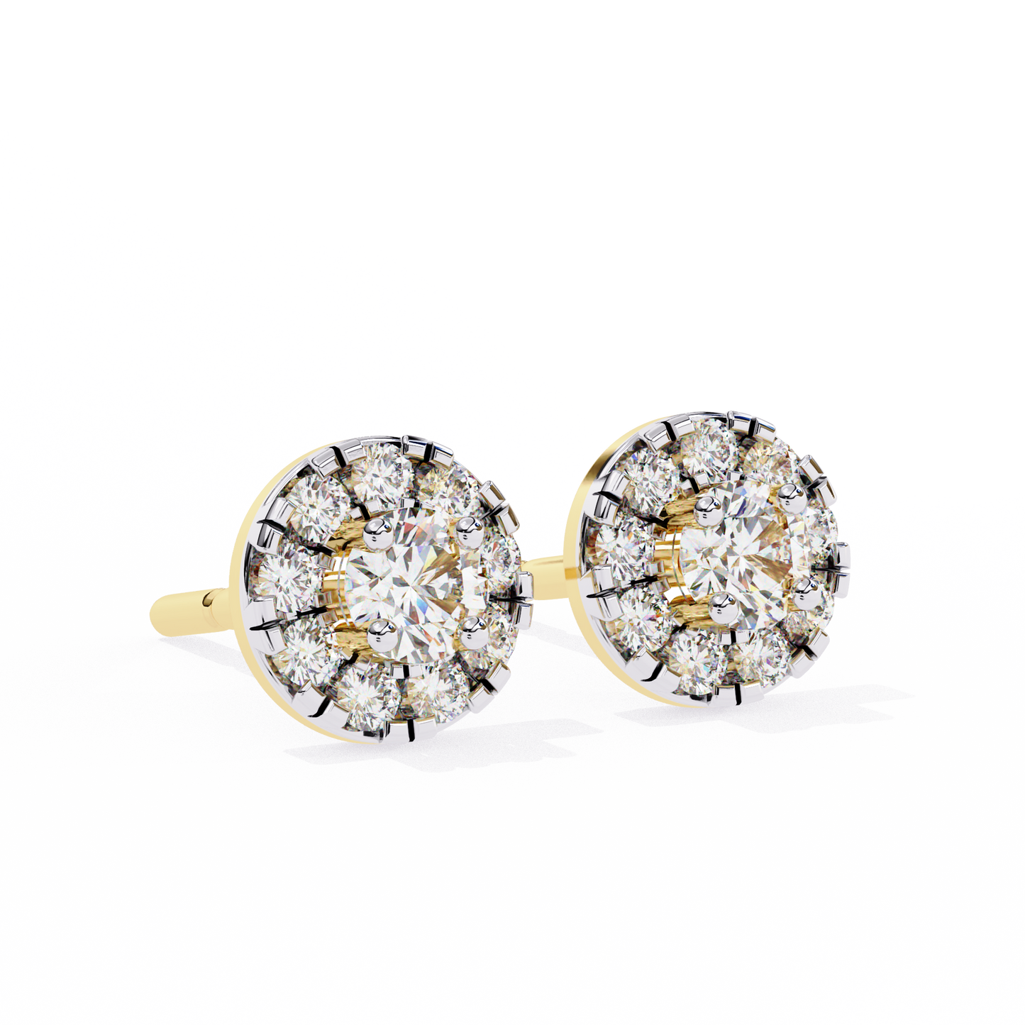 radiant illusion lab grown diamond studs