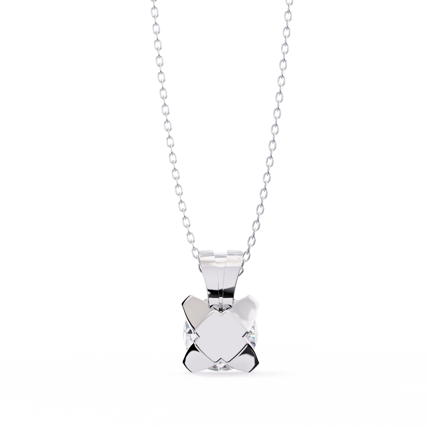 helia solitaire lab grown diamond pendant