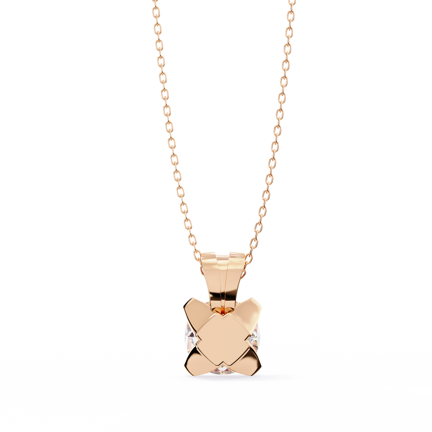 helia solitaire lab grown diamond pendant