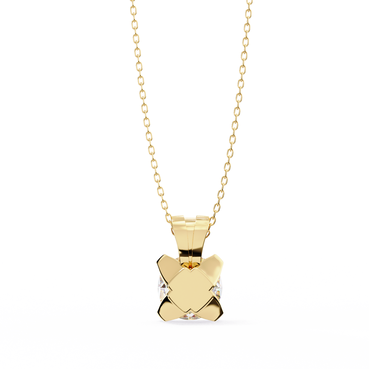 helia solitaire lab grown diamond pendant