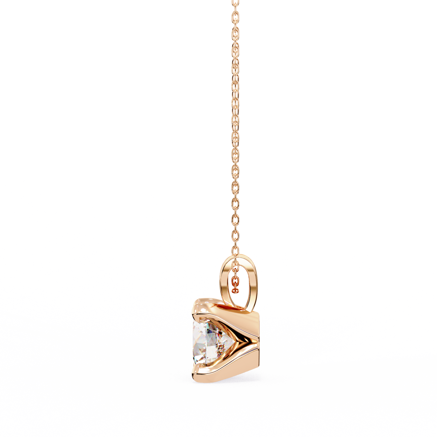 helia solitaire lab grown diamond pendant