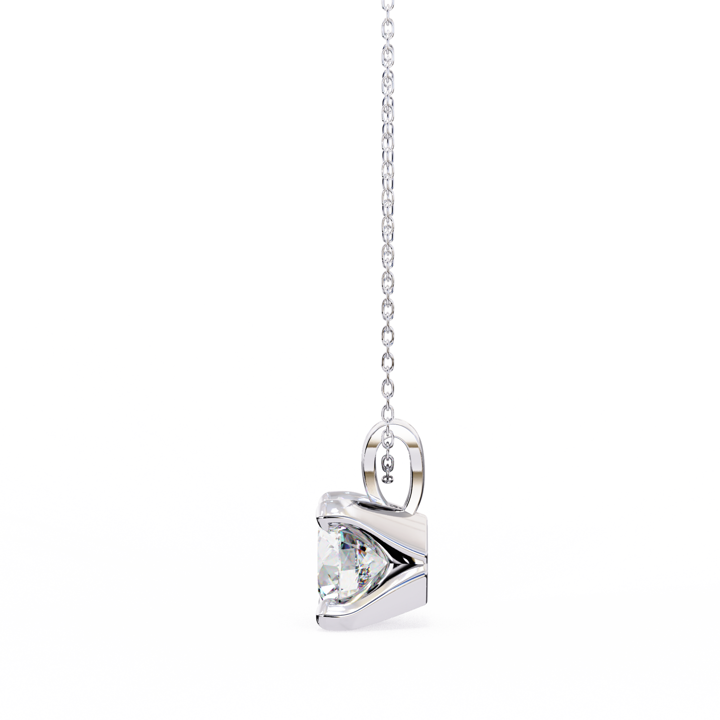 helia solitaire lab grown diamond pendant