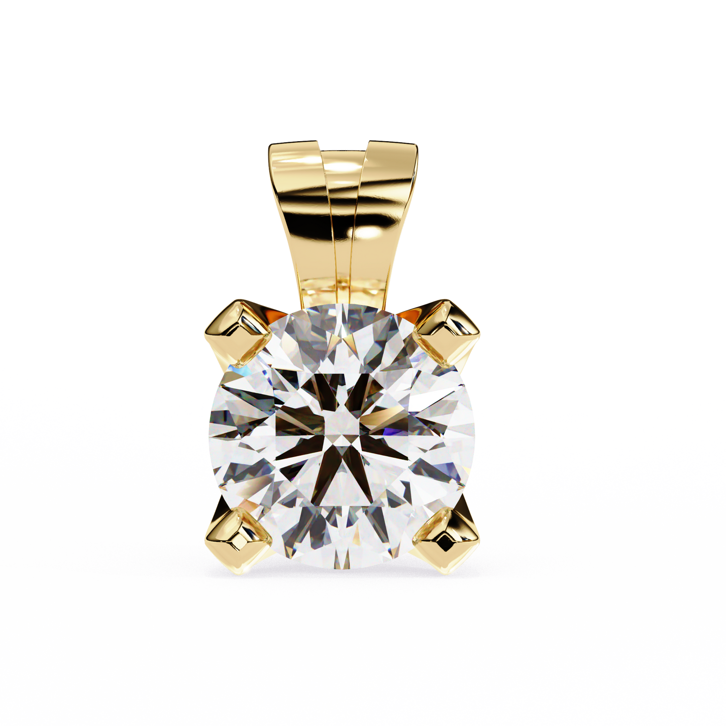 helia solitaire lab grown diamond pendant