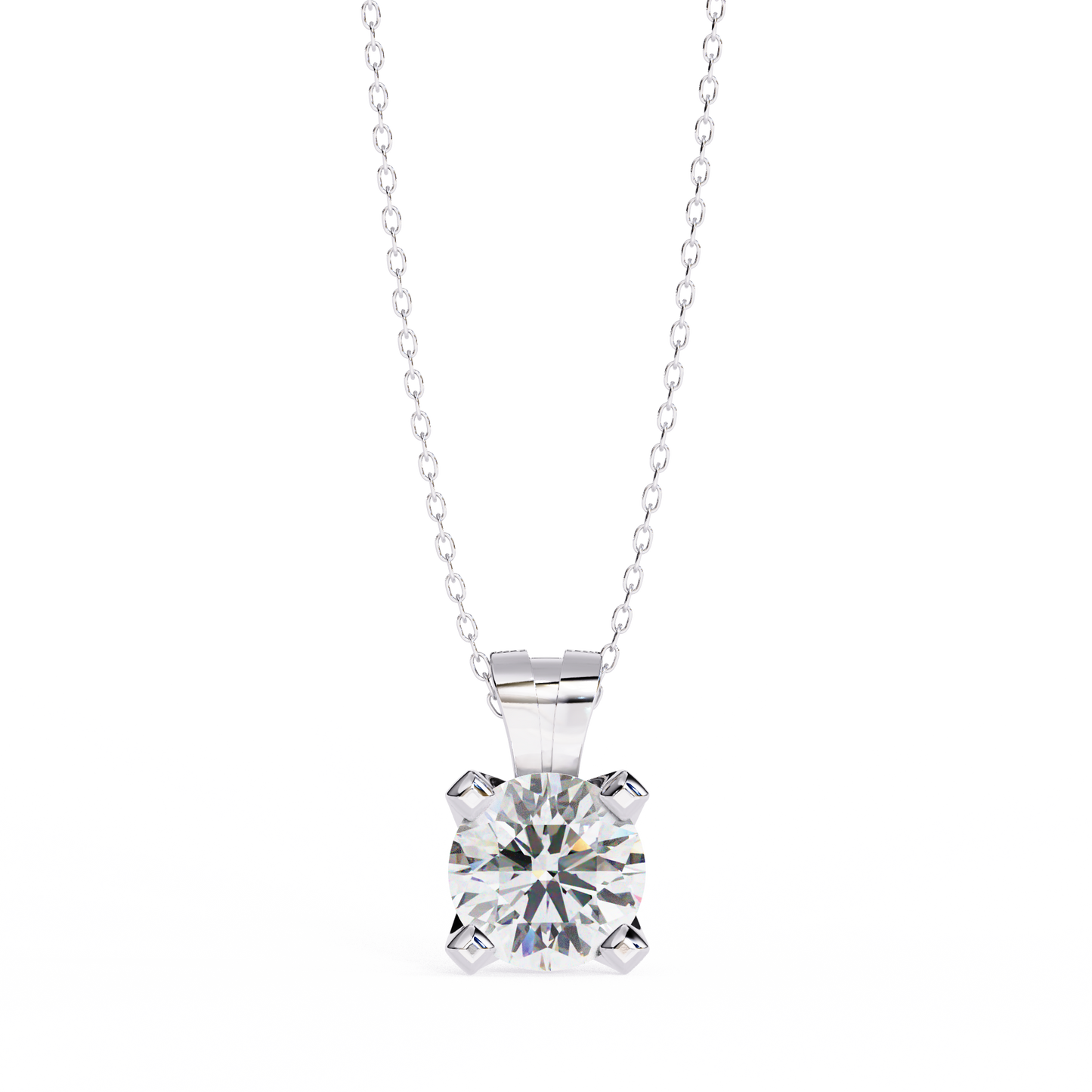 helia solitaire lab grown diamond pendant