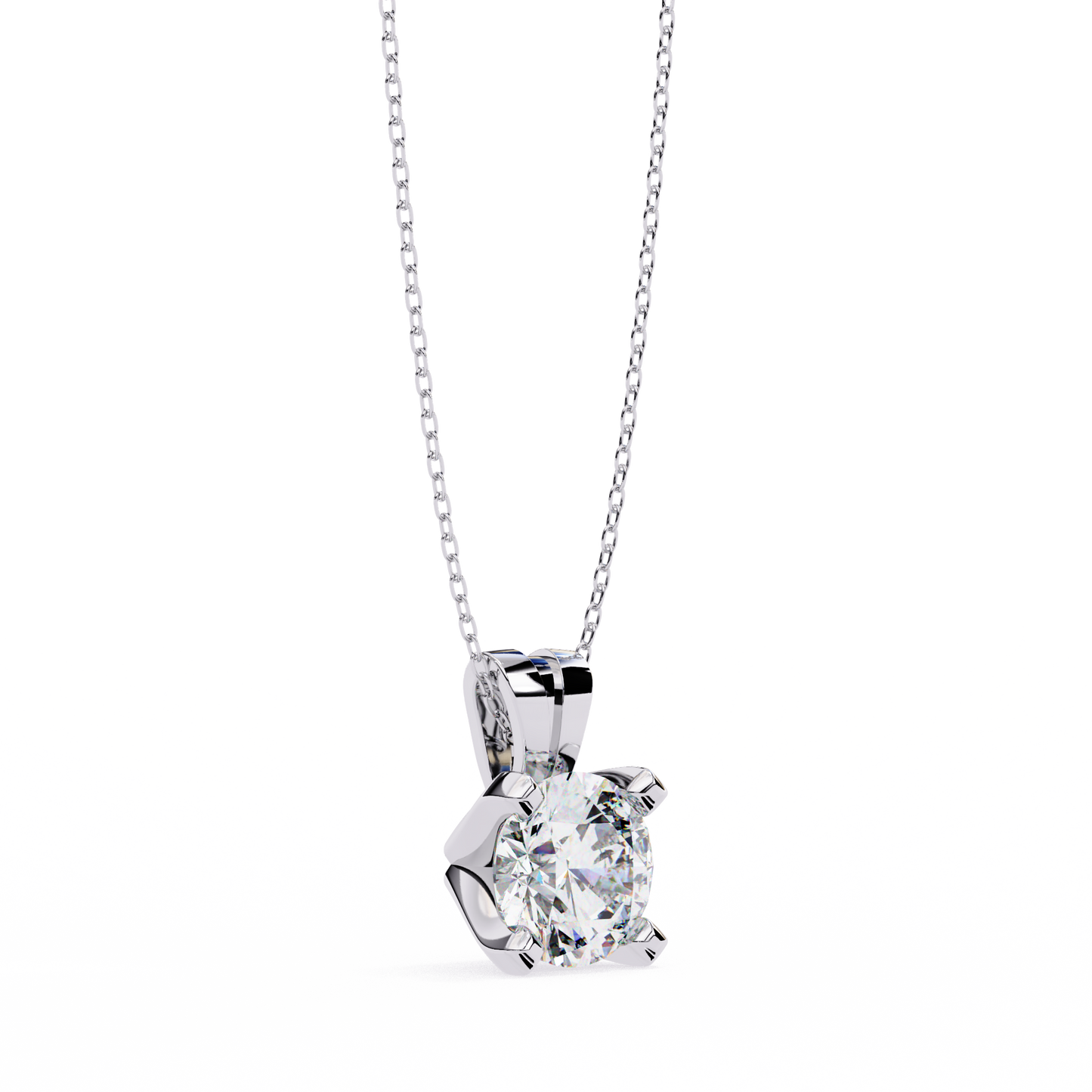 helia solitaire lab grown diamond pendant