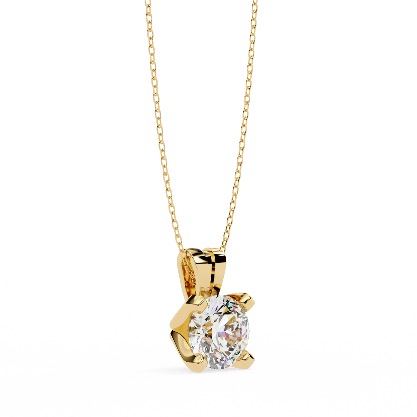 helia solitaire lab grown diamond pendant