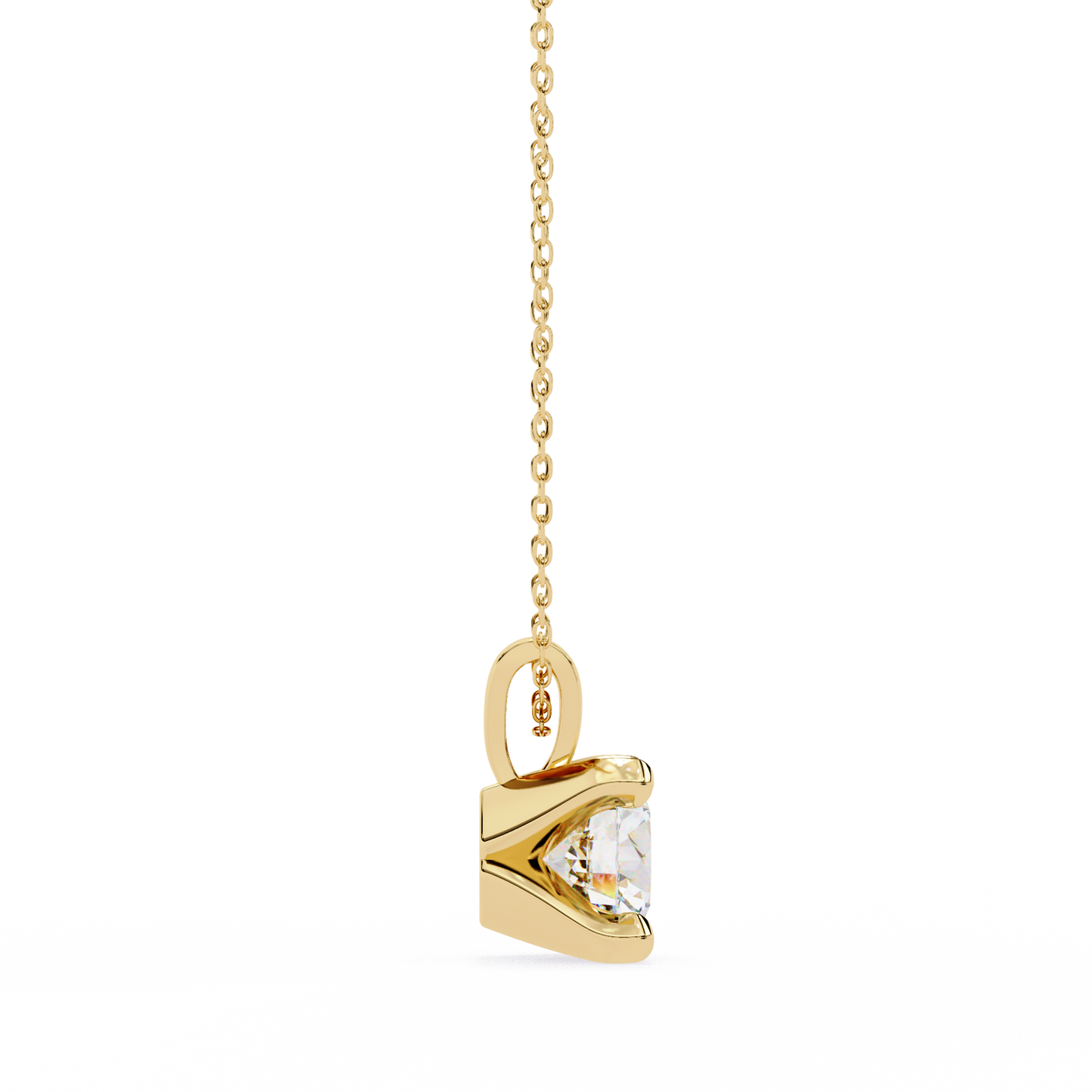 helia solitaire lab grown diamond pendant