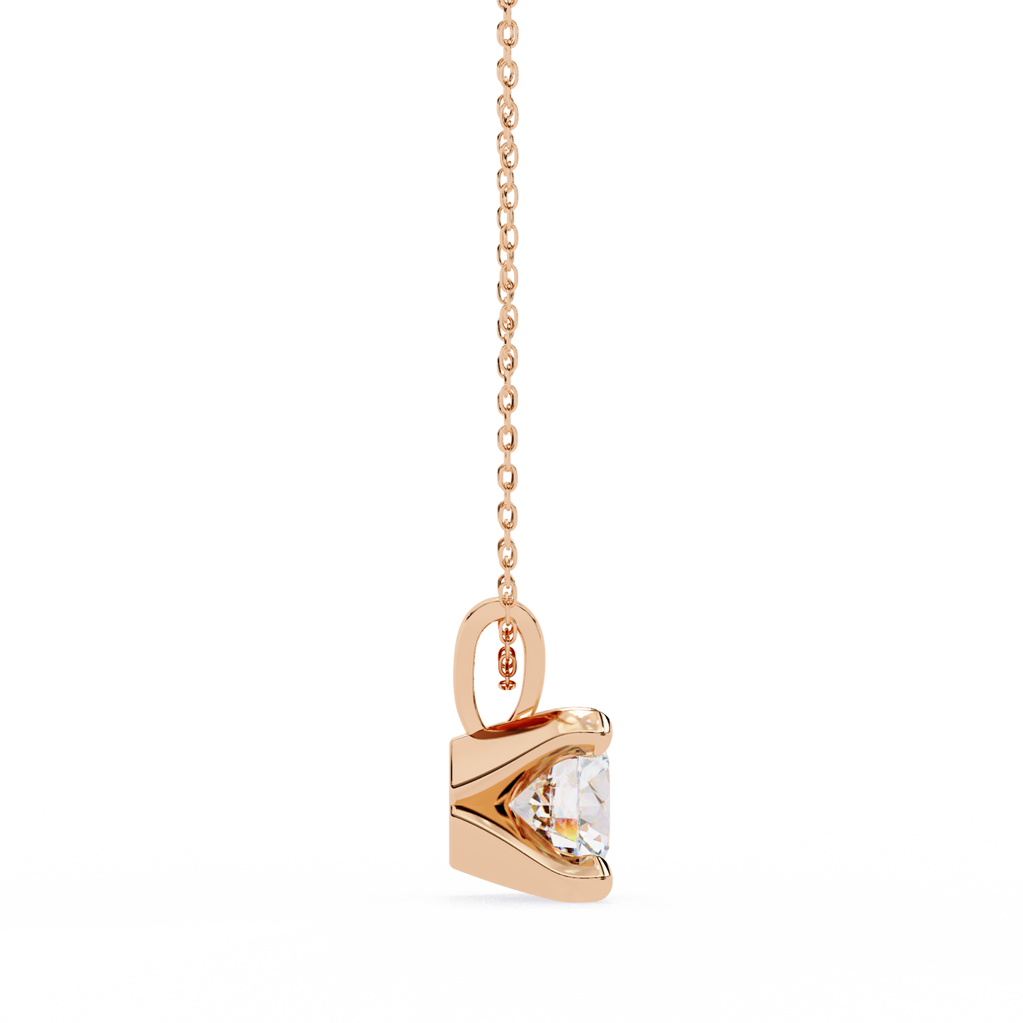 helia solitaire lab grown diamond pendant