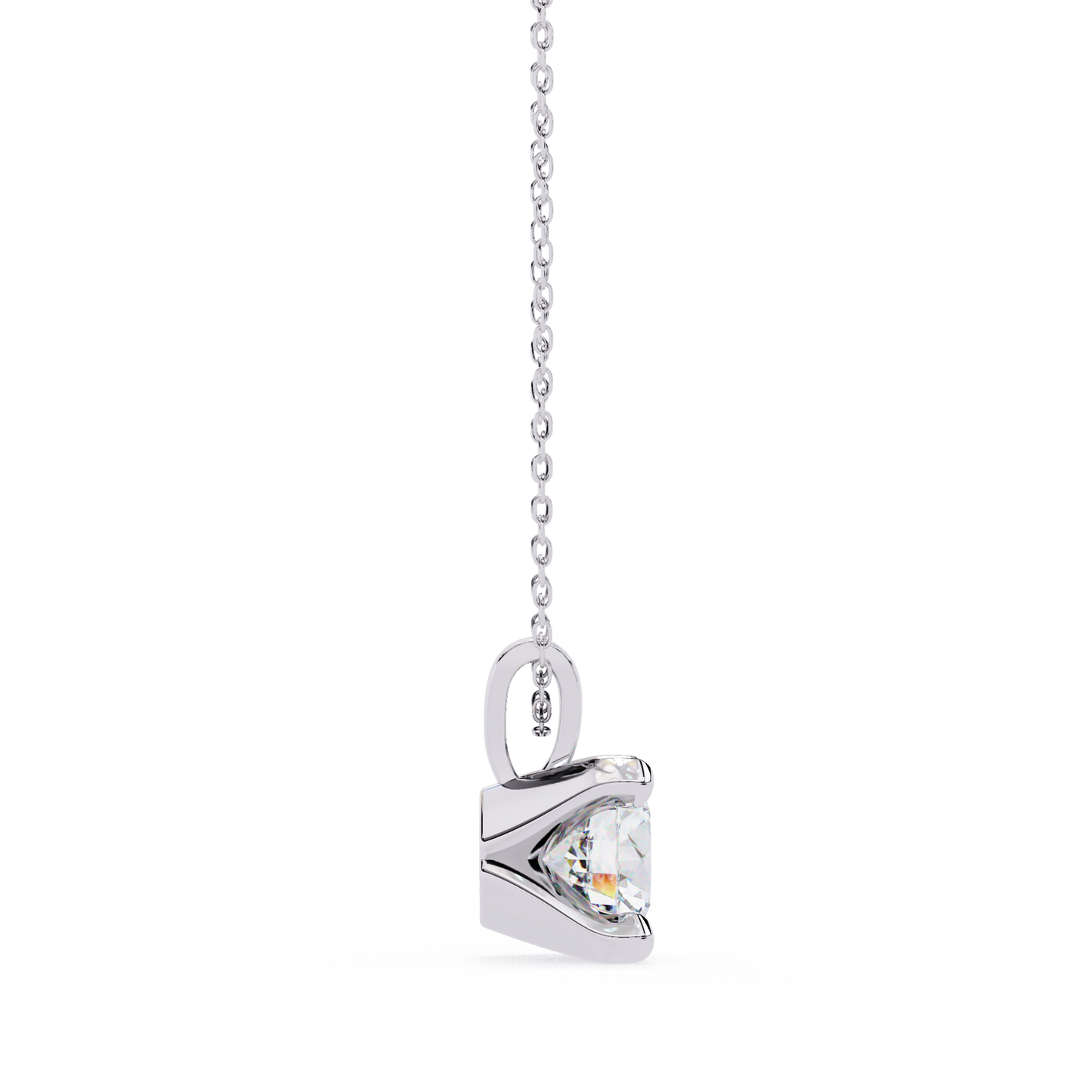helia solitaire lab grown diamond pendant