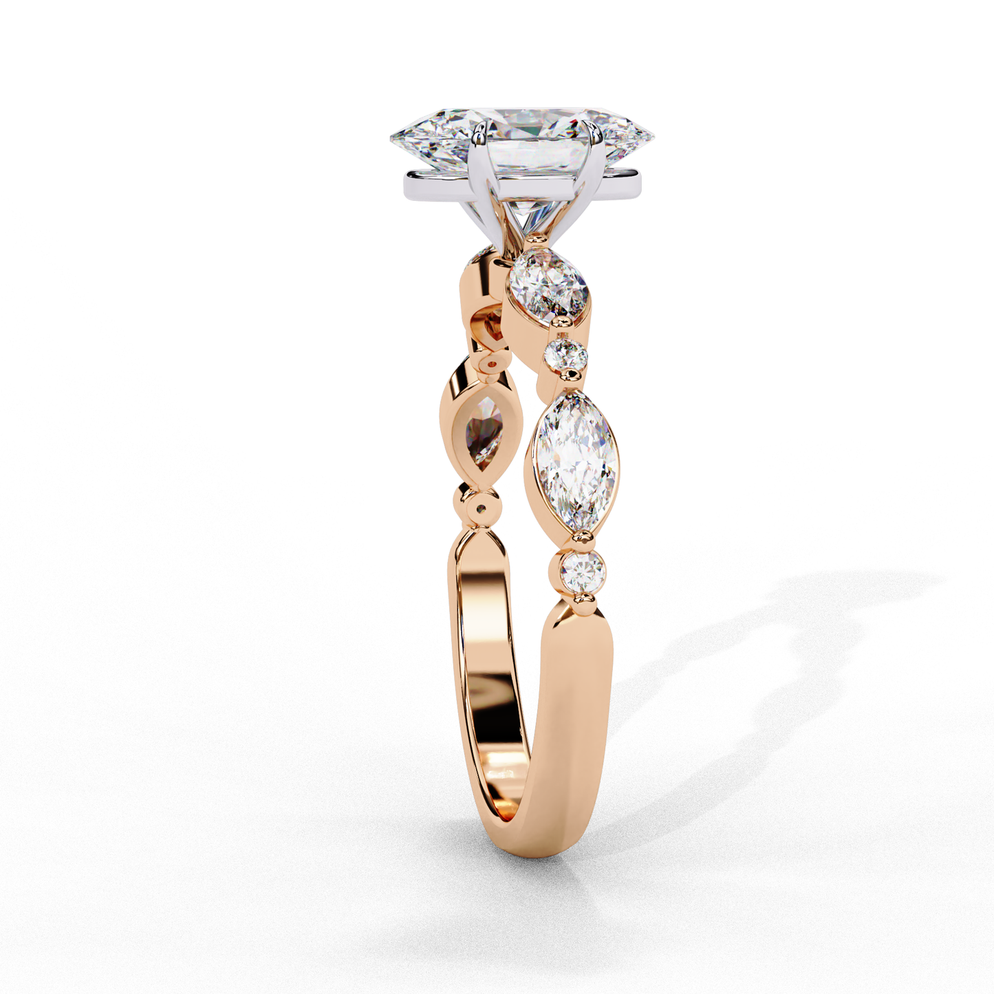 aureline marquise reverie lab grown diamond ring