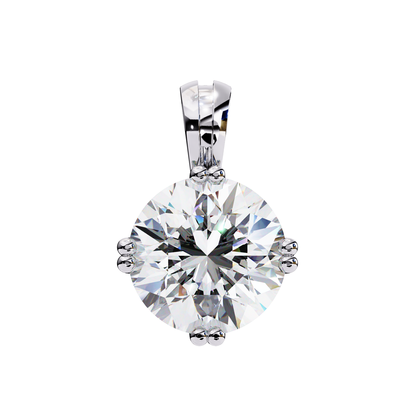 ardent round lab-grown diamond pendant