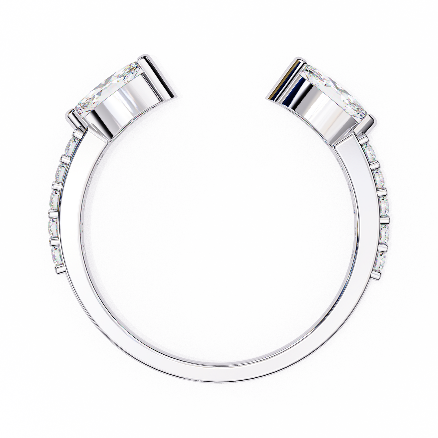 marquise vista lab grown diamond ring