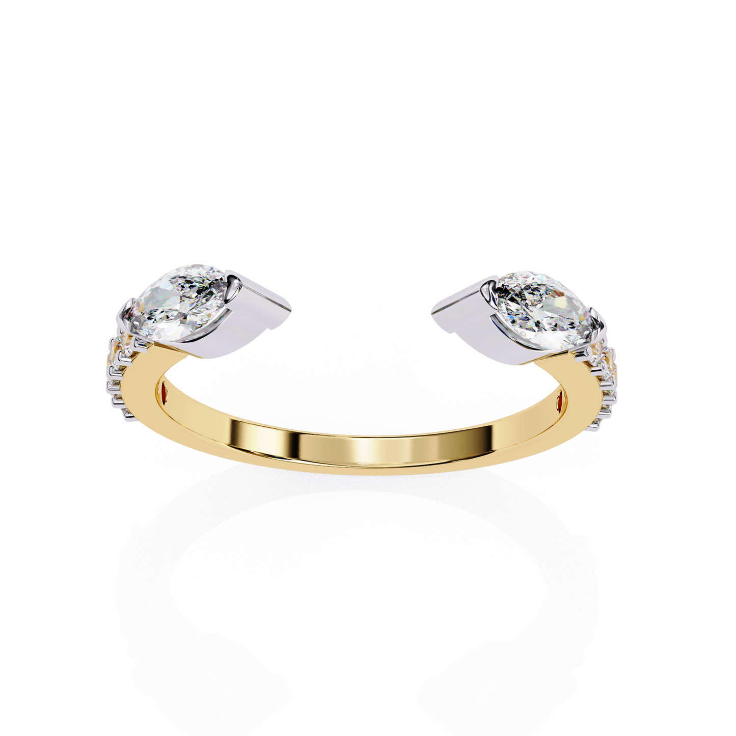 marquise vista lab grown diamond ring