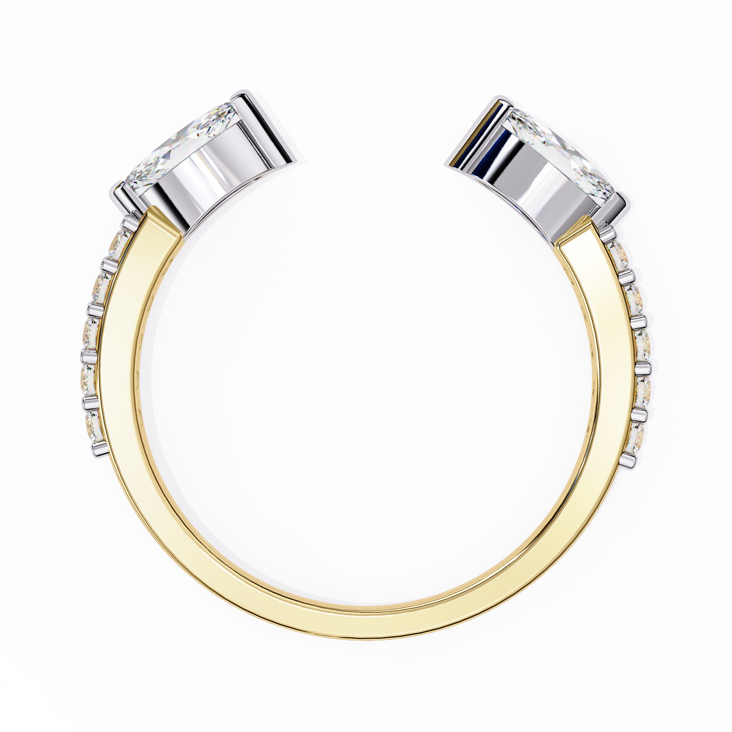 marquise vista lab grown diamond ring
