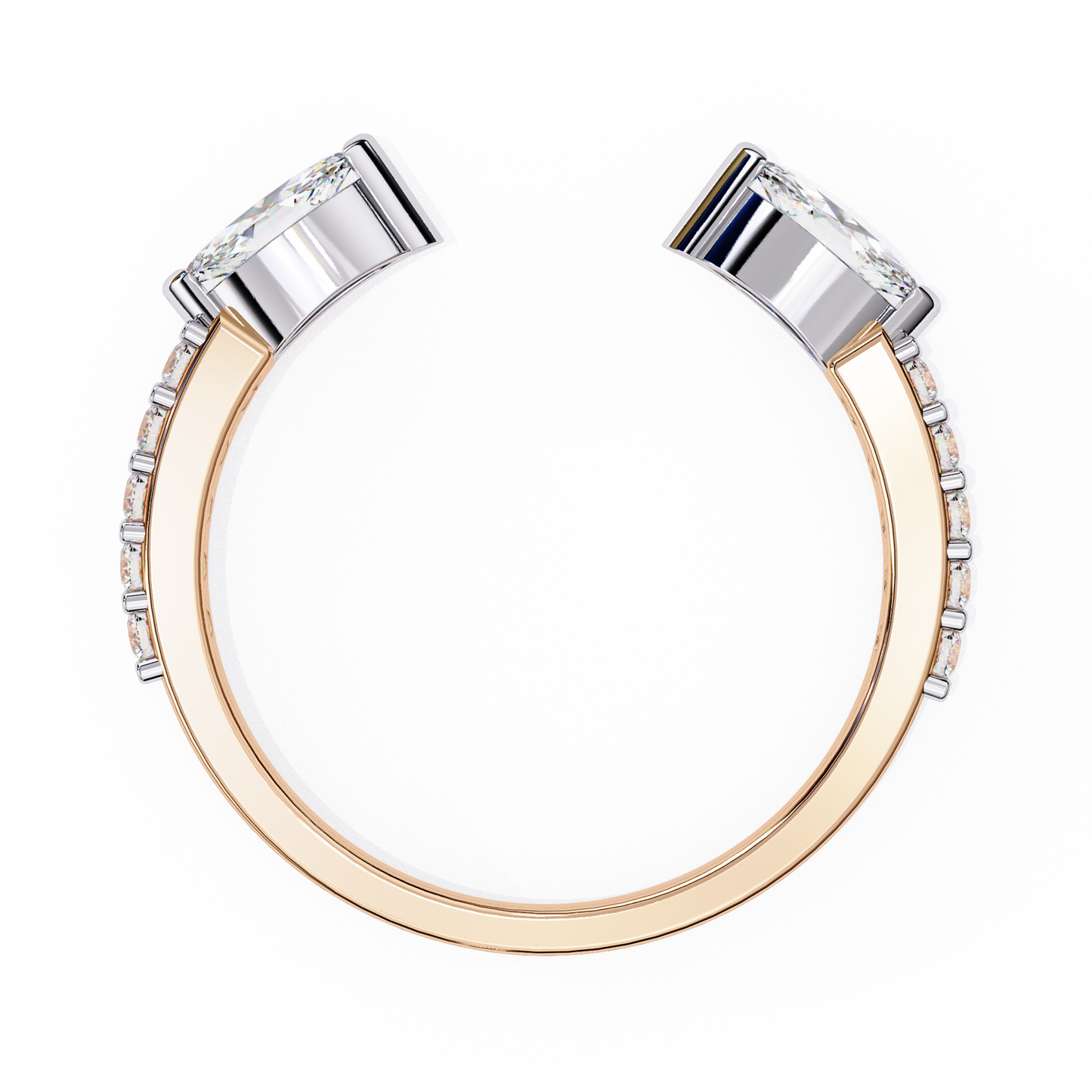 marquise vista lab grown diamond ring