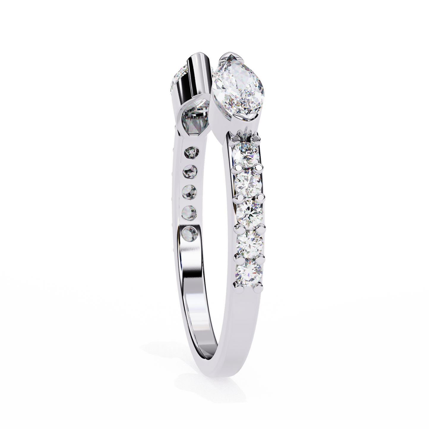 marquise vista lab grown diamond ring