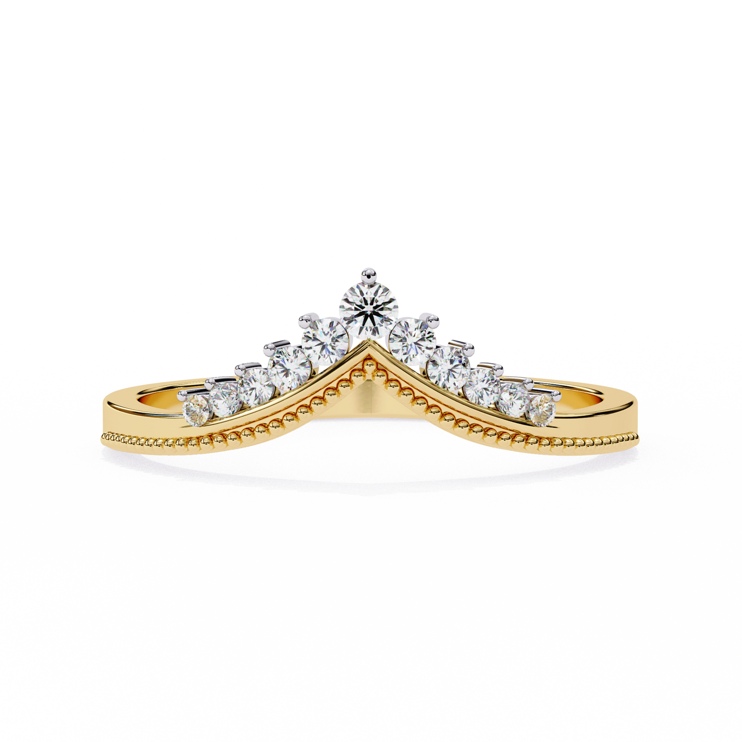 royal crest lab diamond chevron band