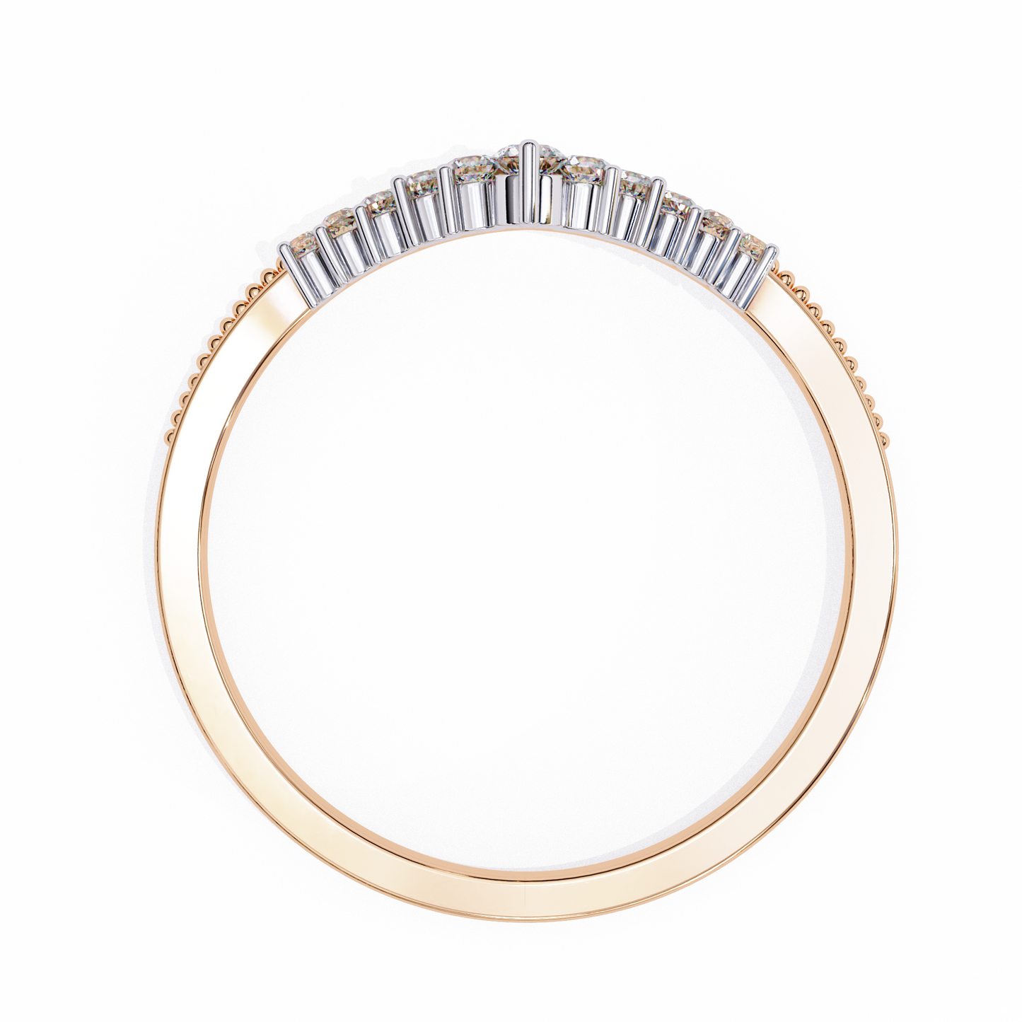royal crest lab diamond chevron band