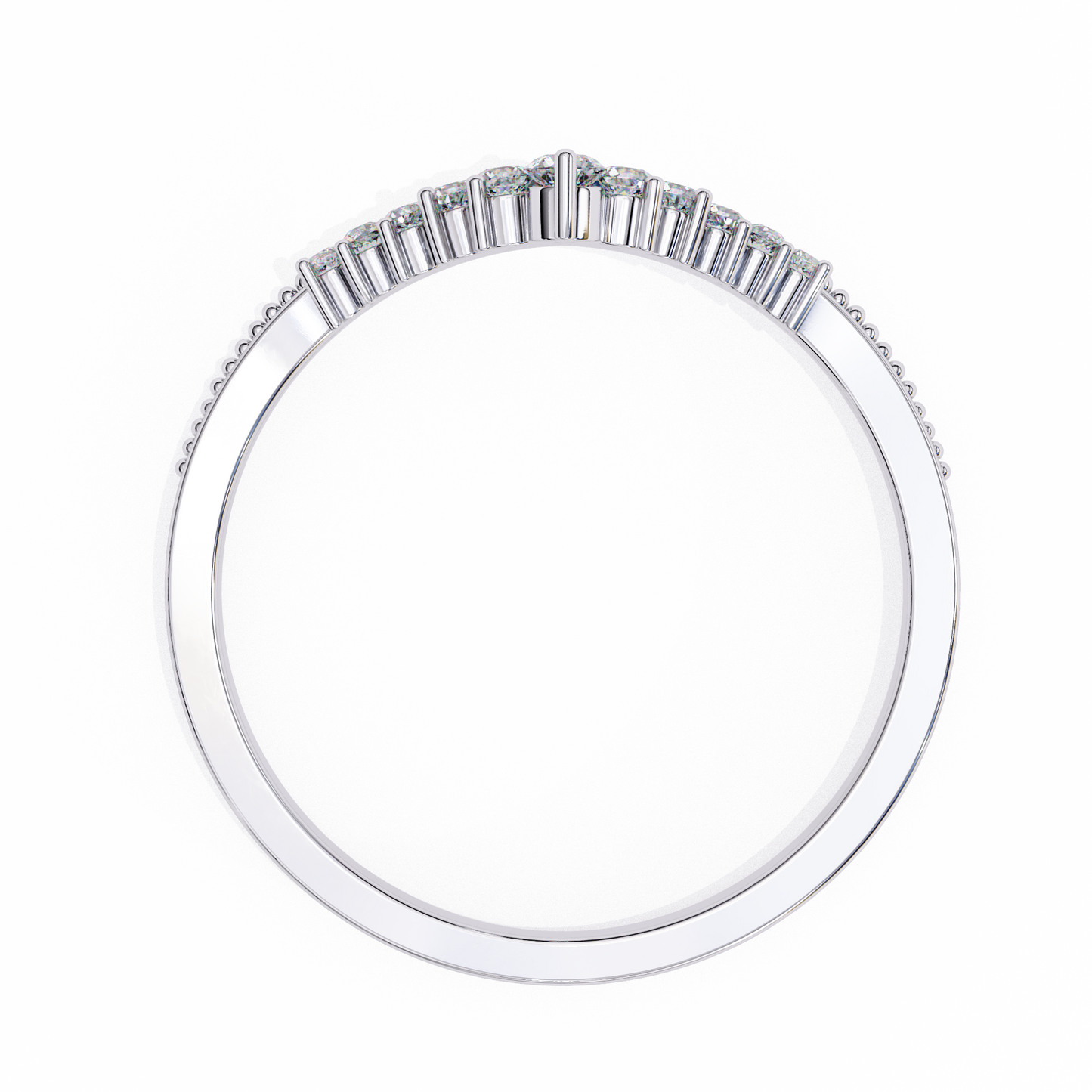 royal crest lab diamond chevron band