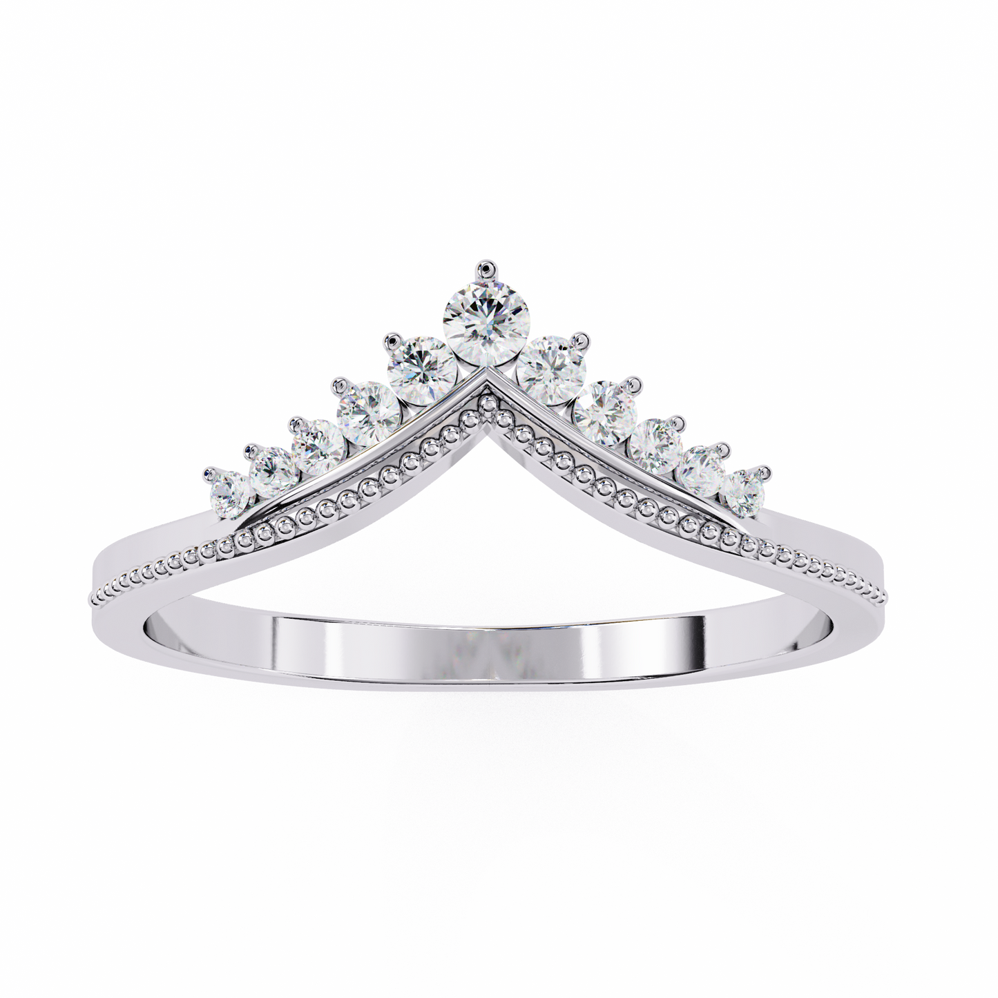 royal crest lab diamond chevron band