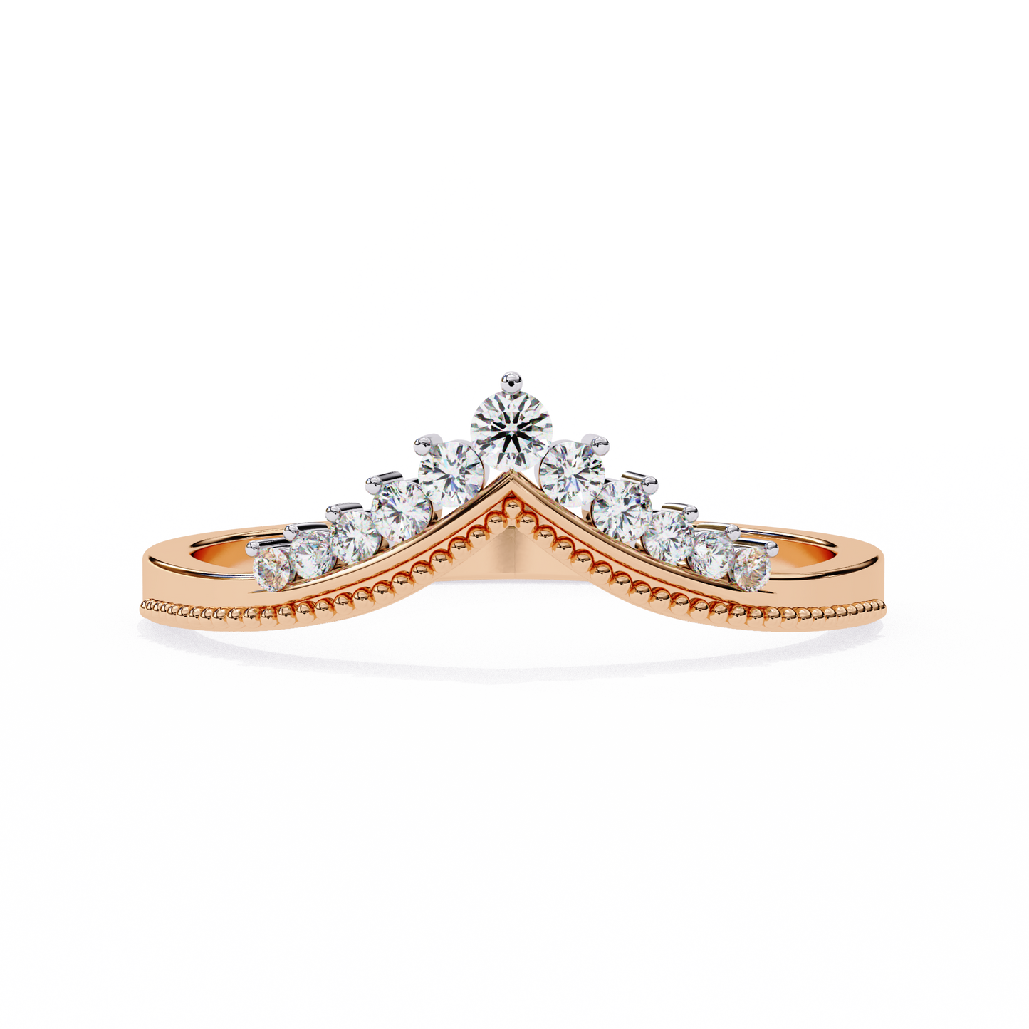 royal crest lab diamond chevron band