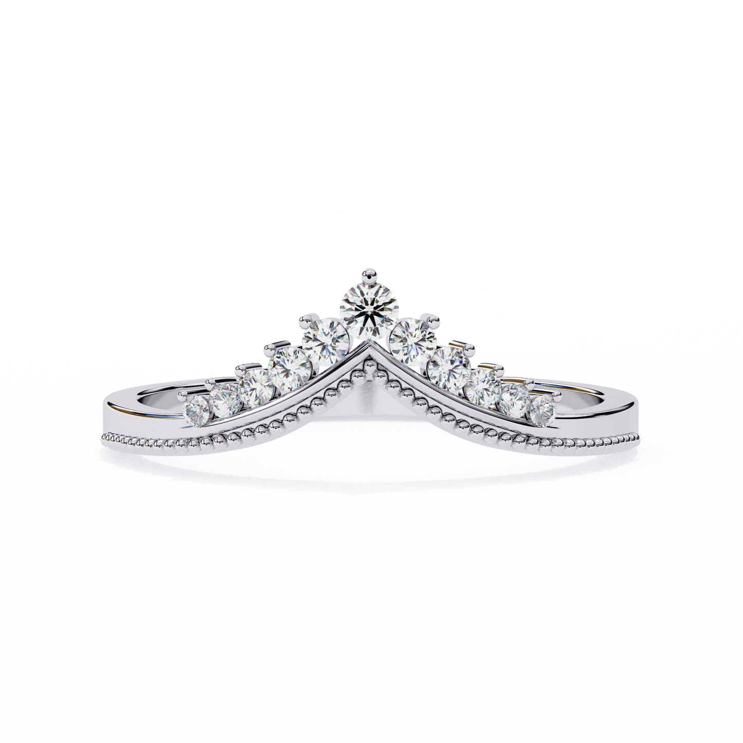 royal crest lab diamond chevron band