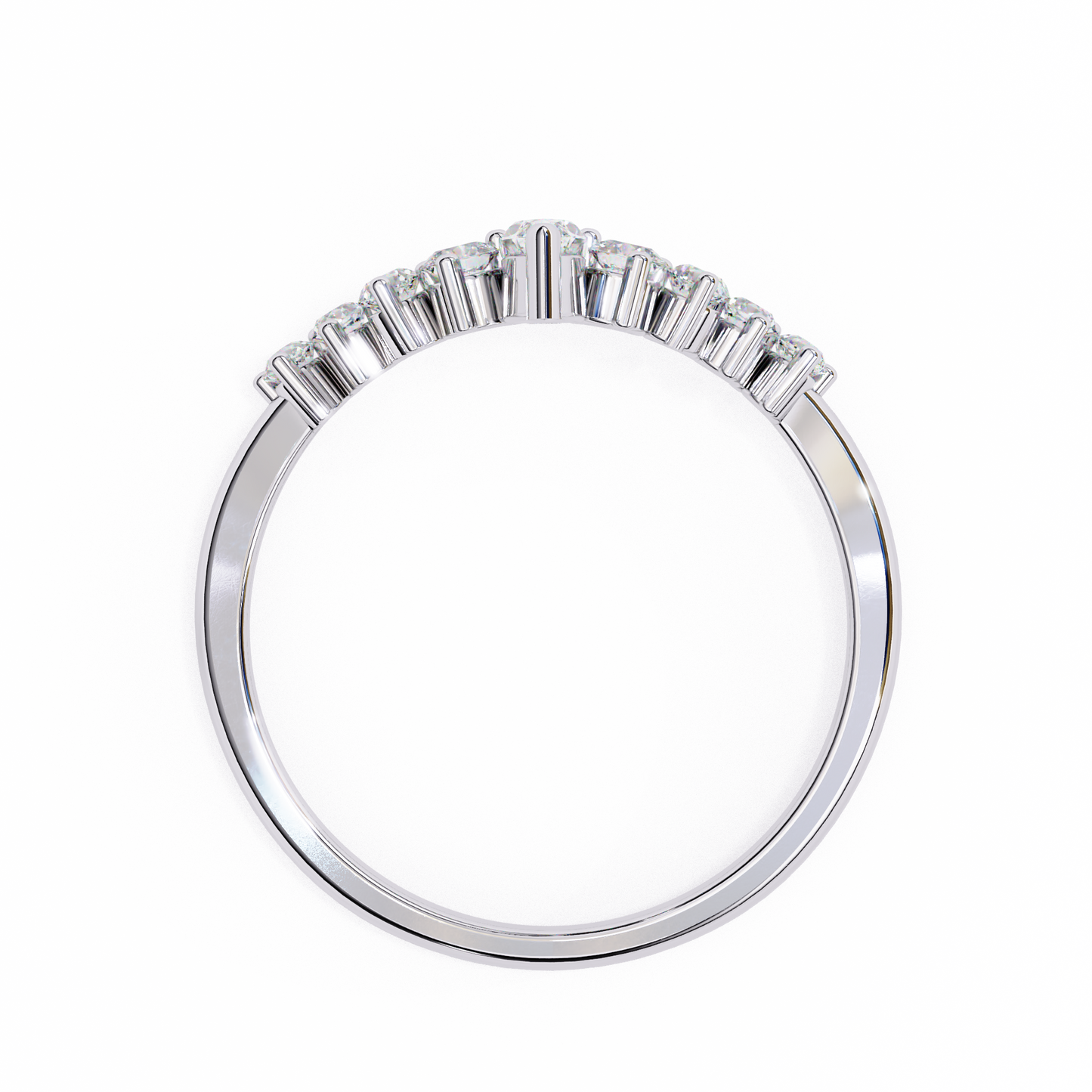 marquise tiara lab diamond band