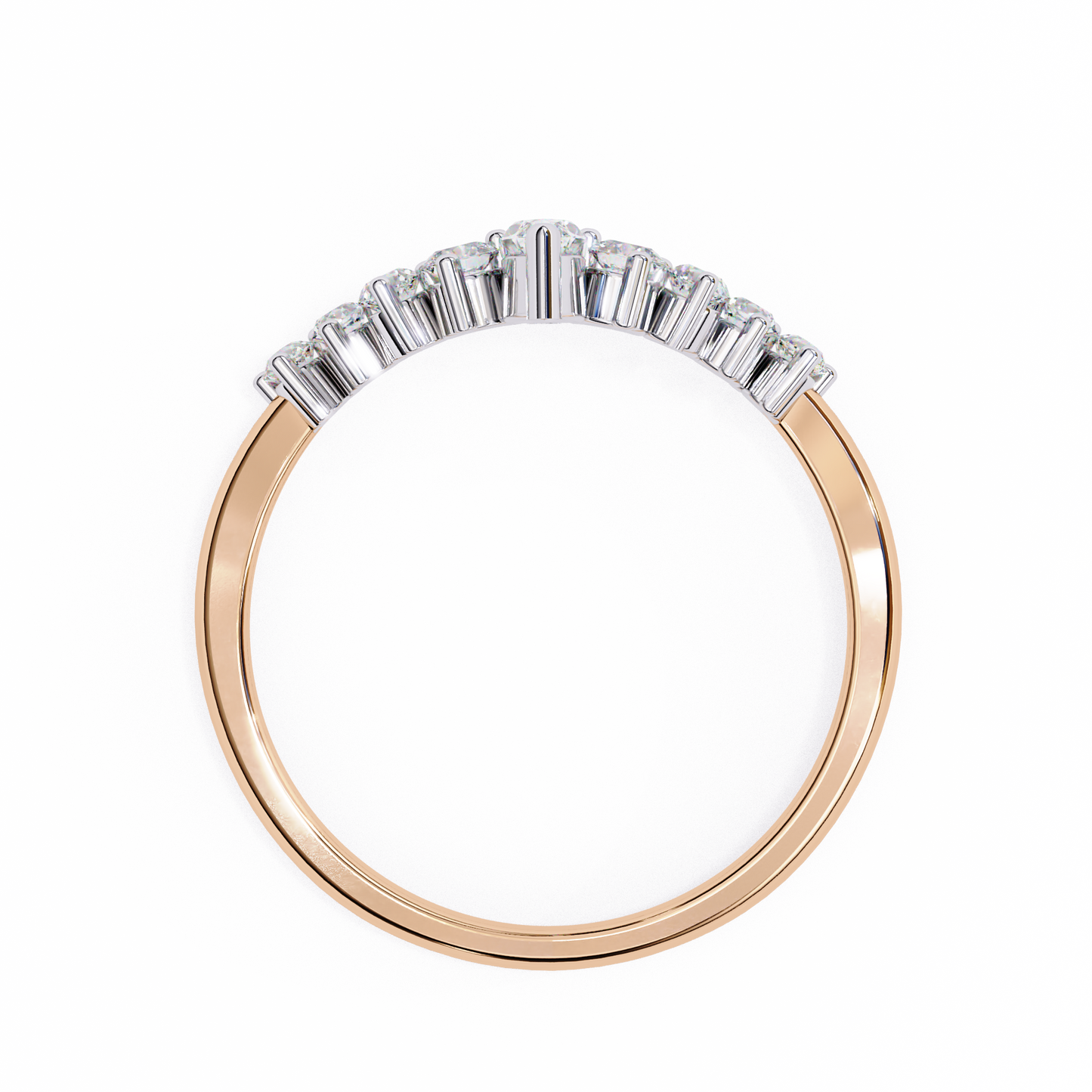 marquise tiara lab diamond band