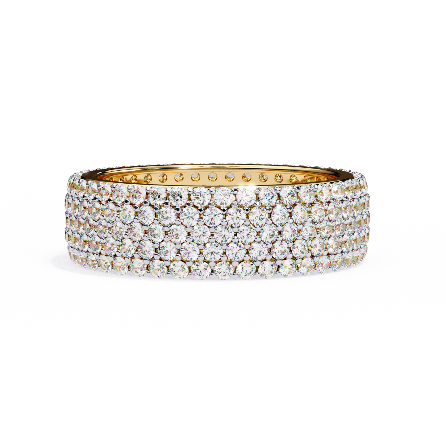 luxe pavé lab diamond eternity band