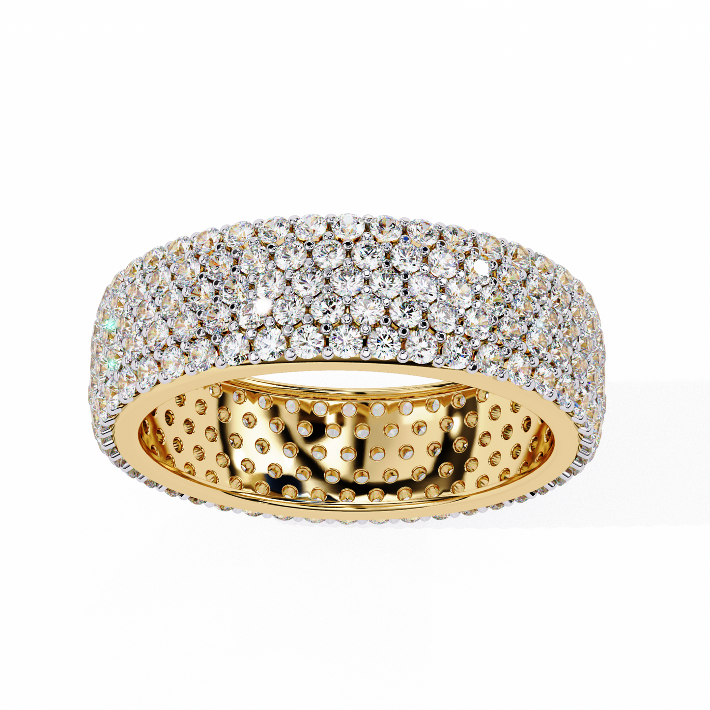luxe pavé lab diamond eternity band
