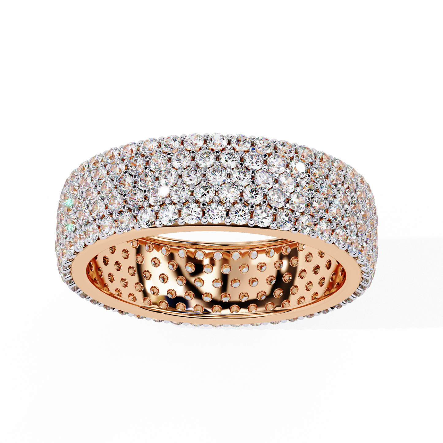 luxe pavé lab diamond eternity band