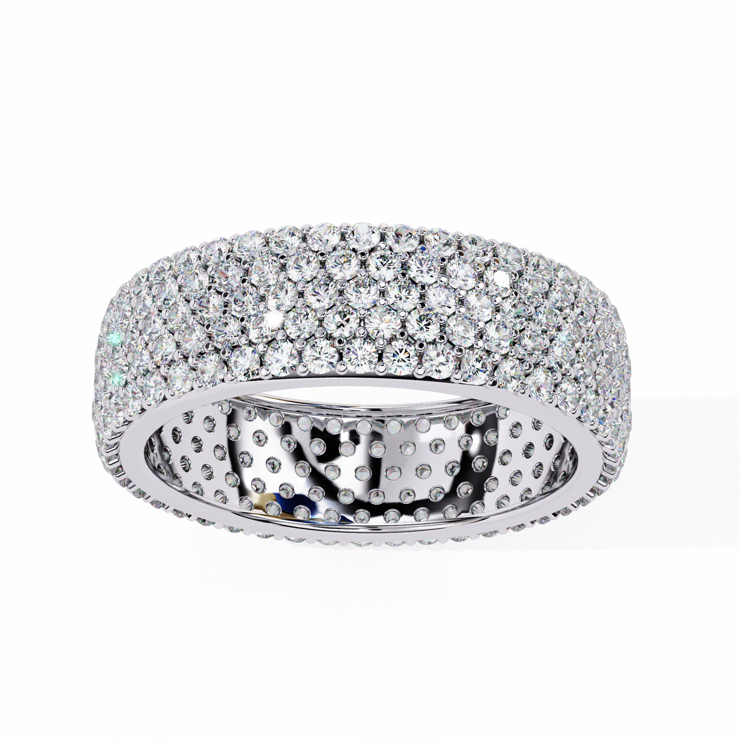 luxe pavé lab diamond eternity band