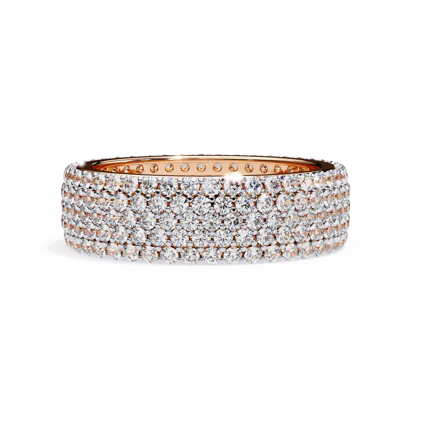 luxe pavé lab diamond eternity band