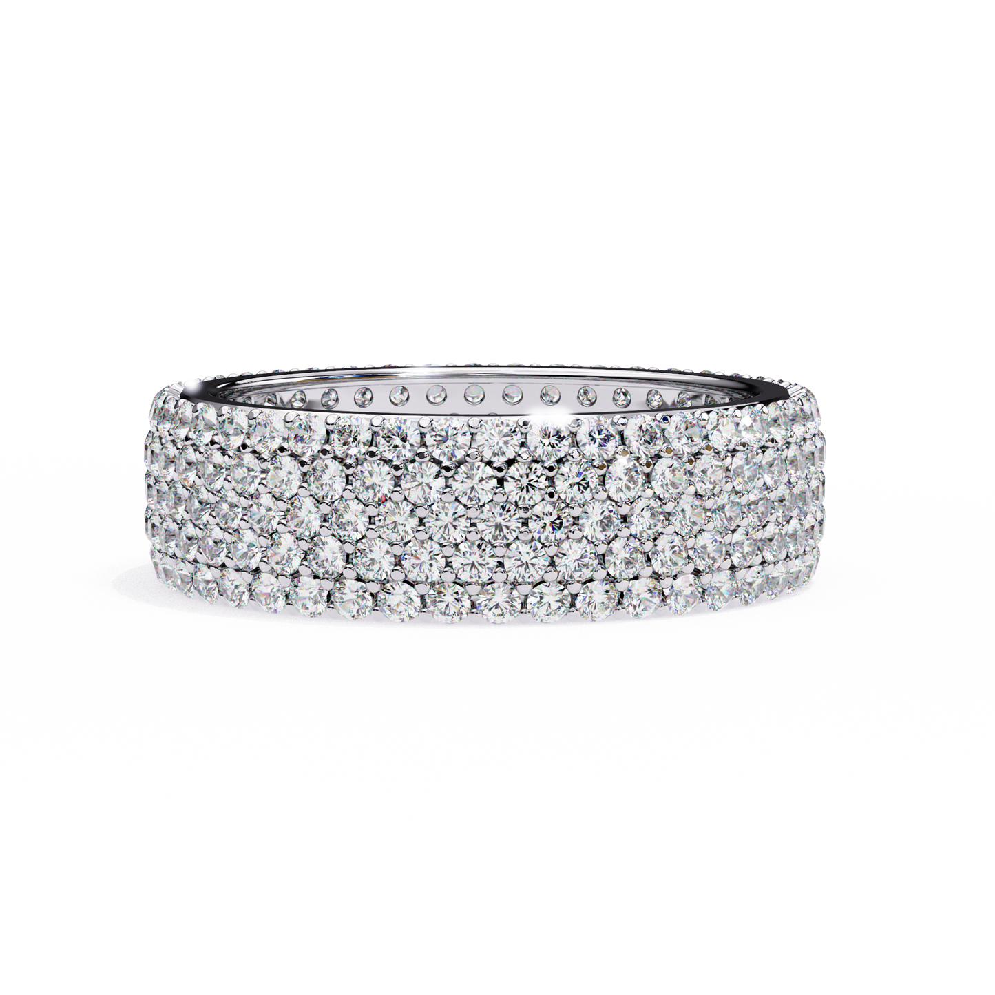 luxe pavé lab diamond eternity band