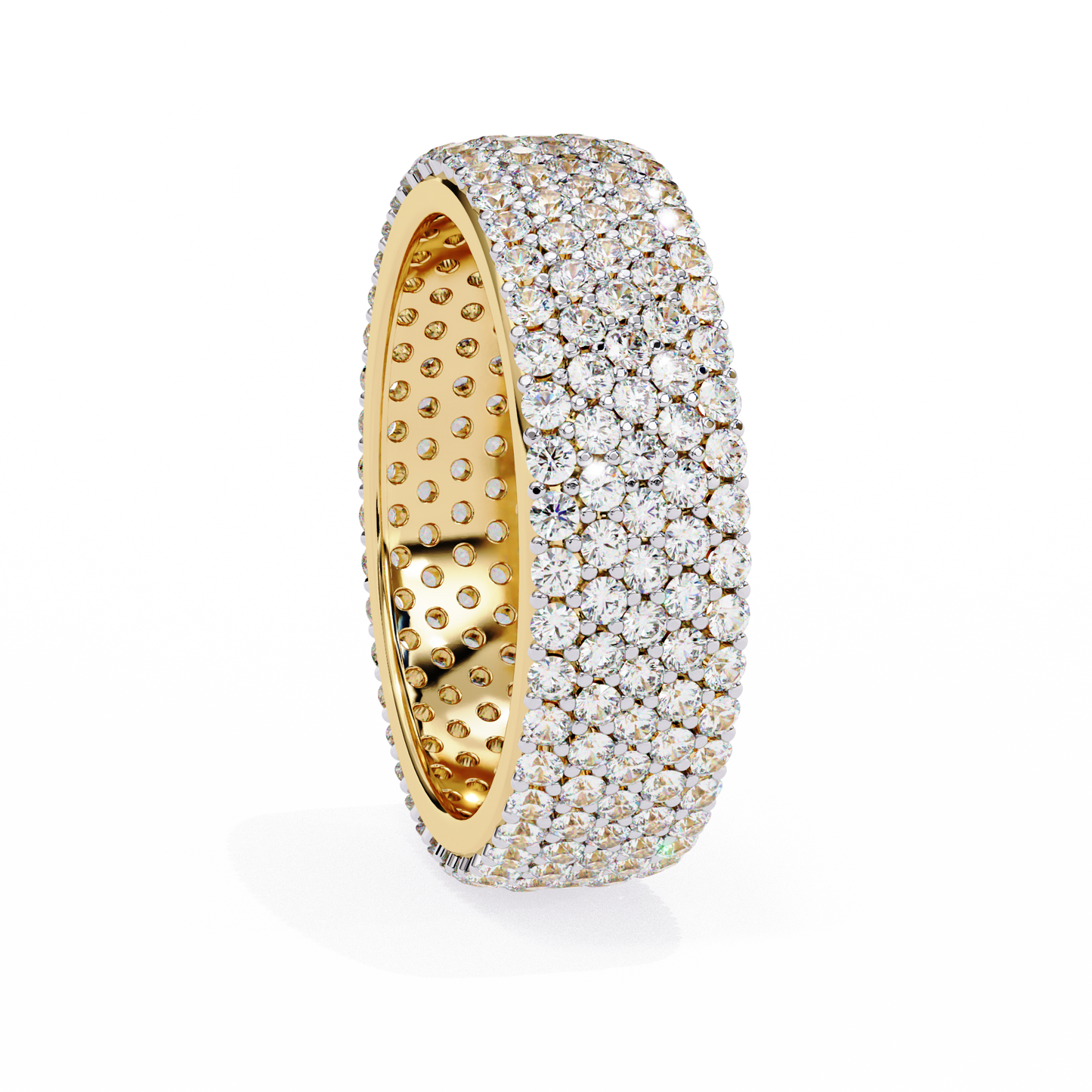 luxe pavé lab diamond eternity band