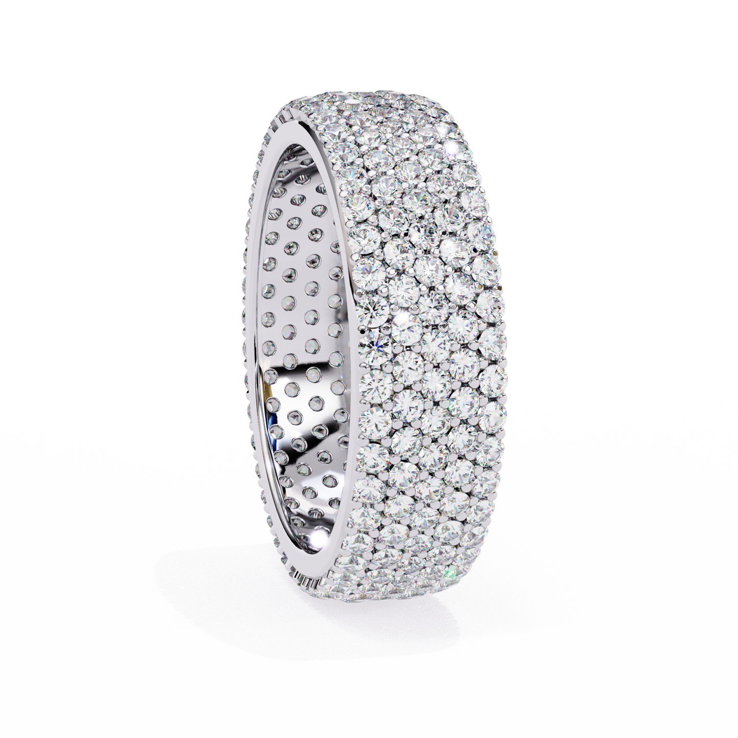 luxe pavé lab diamond eternity band
