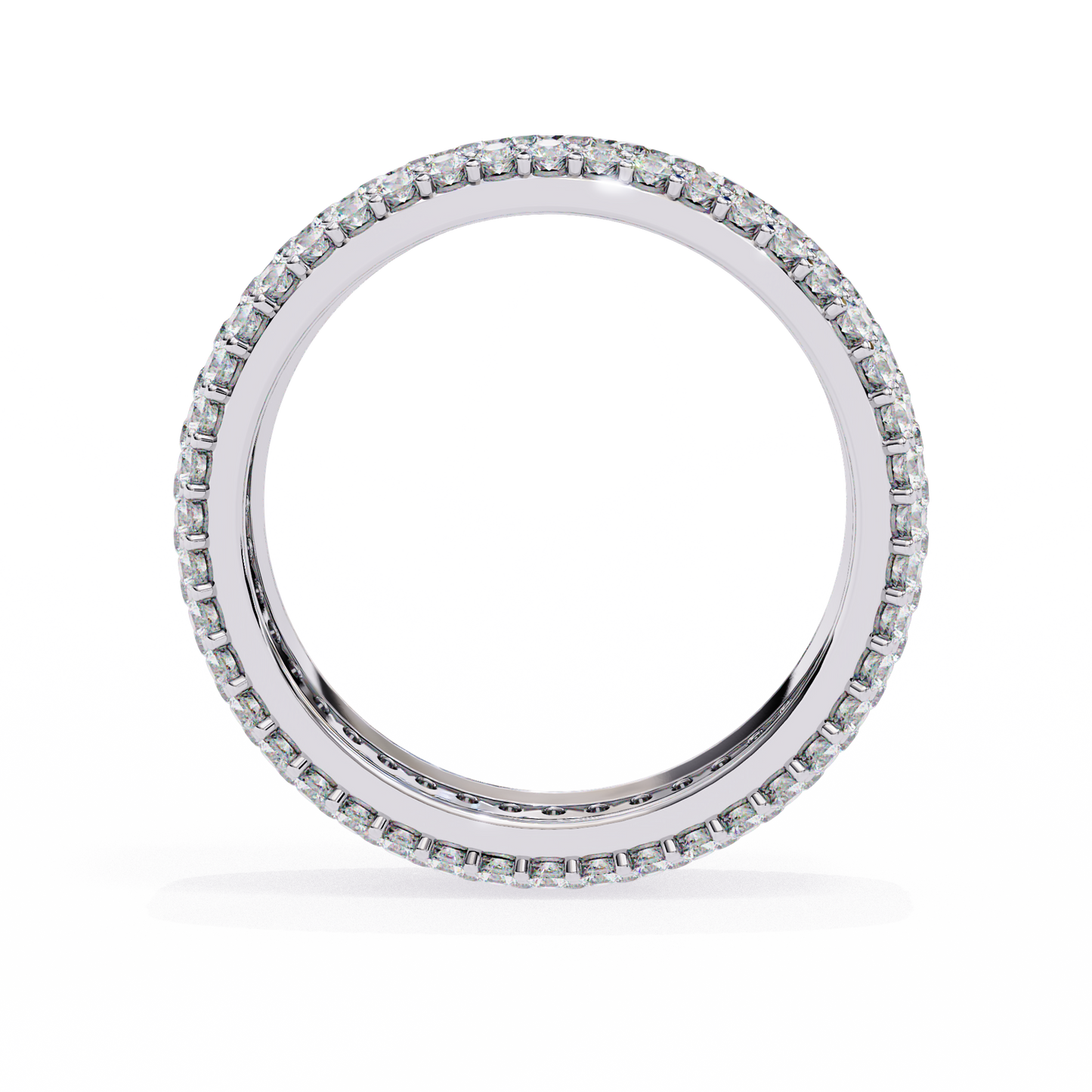 luxe pavé lab diamond eternity band